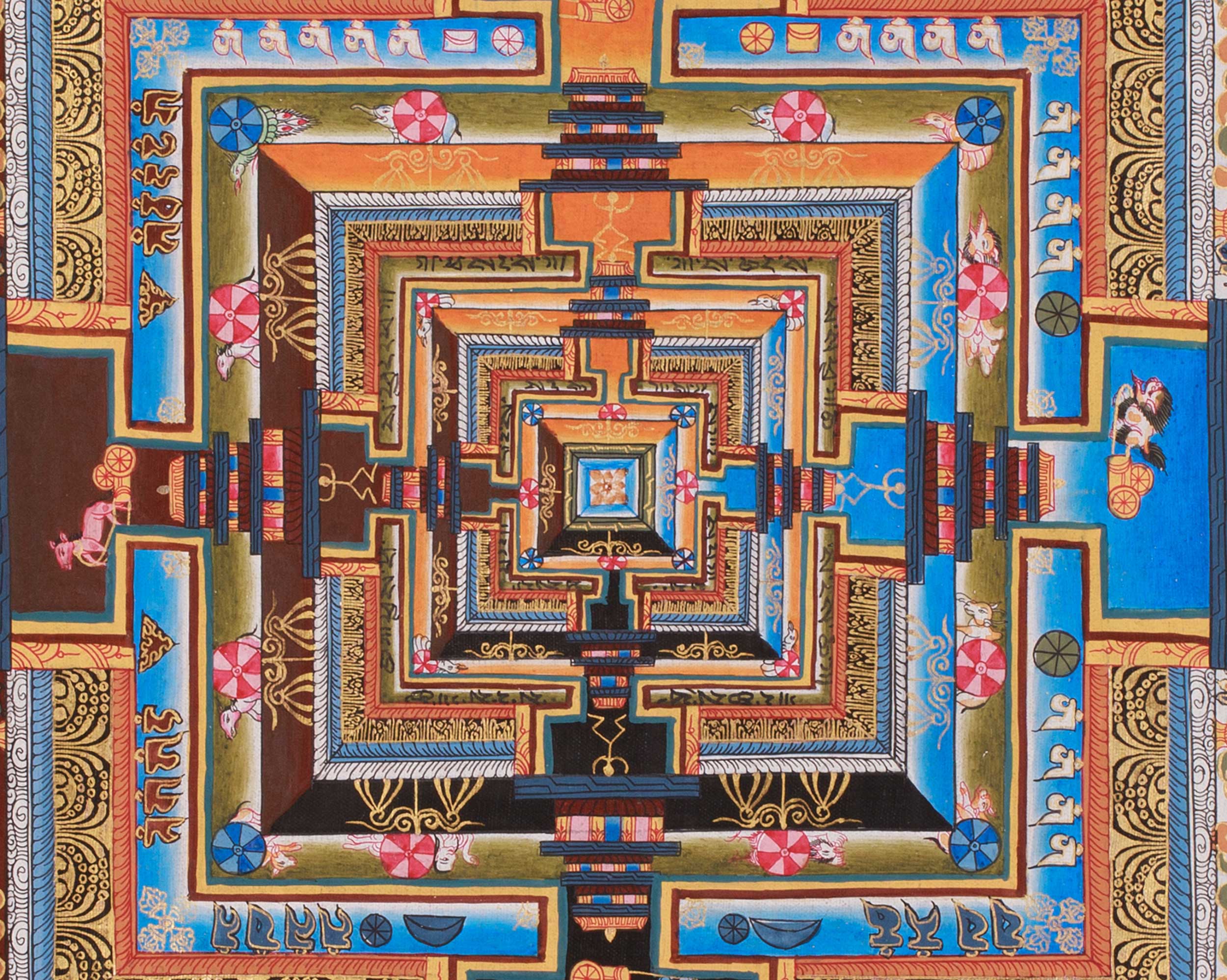 Kalachakra Mandala Artwork | Wheel of Time Thangka