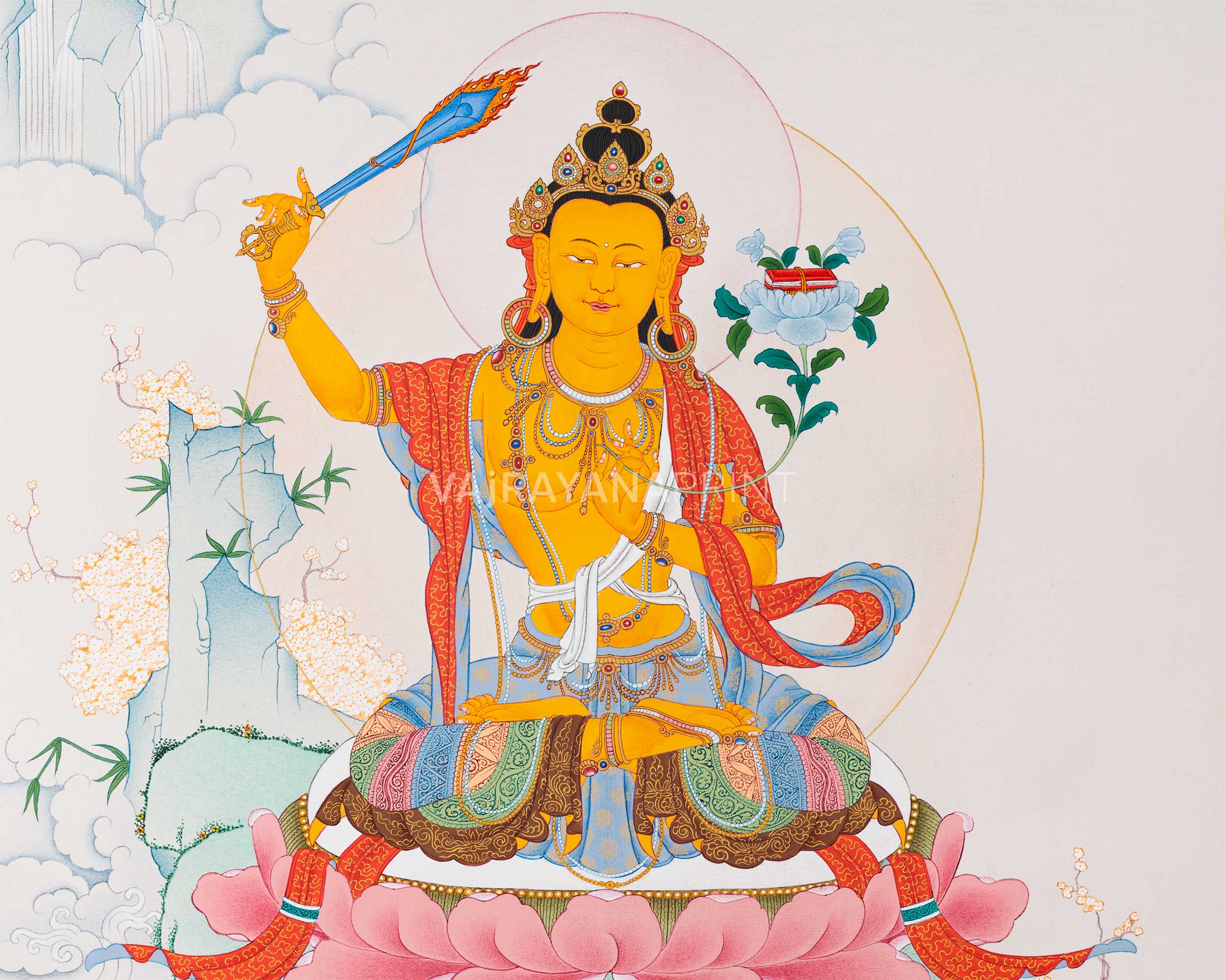 Chenresig-Manjushri-Vajrapani-Thangka Print Set