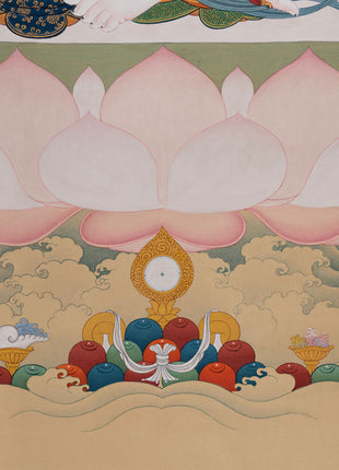 Grand Two-Armed Chenrezig Thangka | Enlightened Compassion | Karma Gadri Artistry