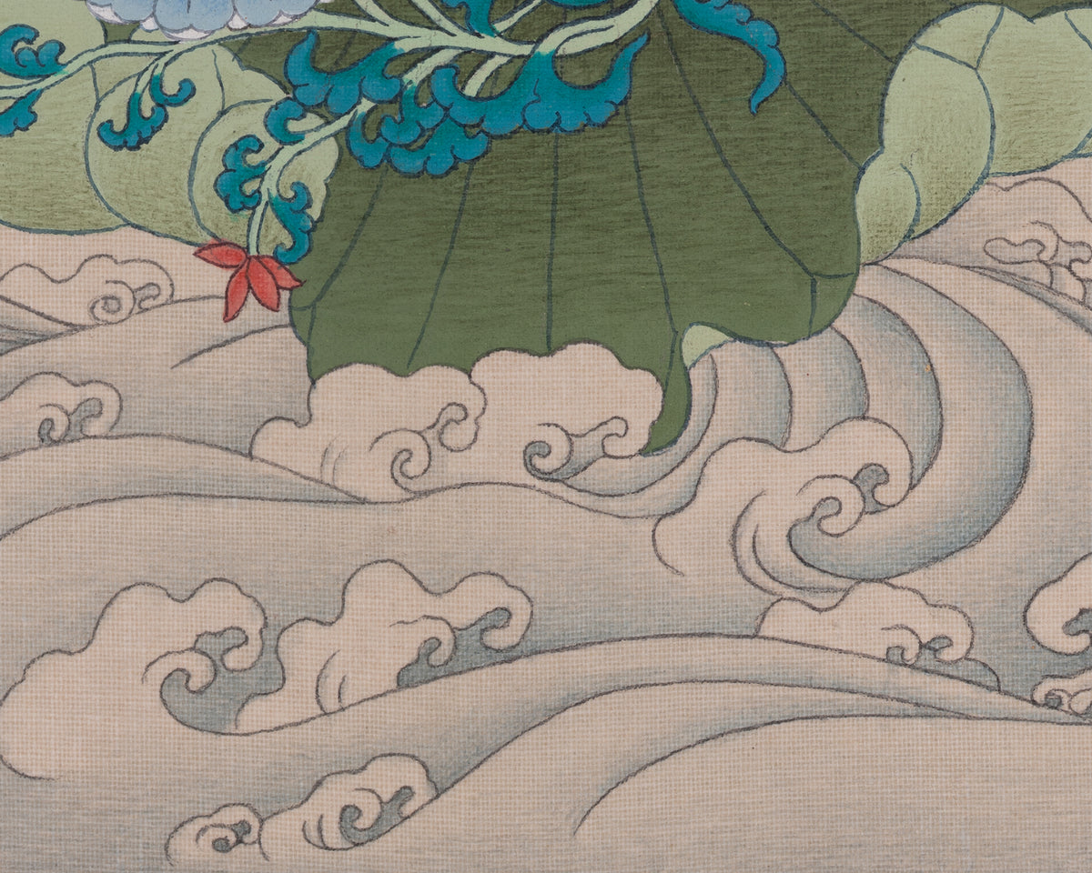 Red Tara Traditional Thangka | Represents Magnetization And Fierce Compassion