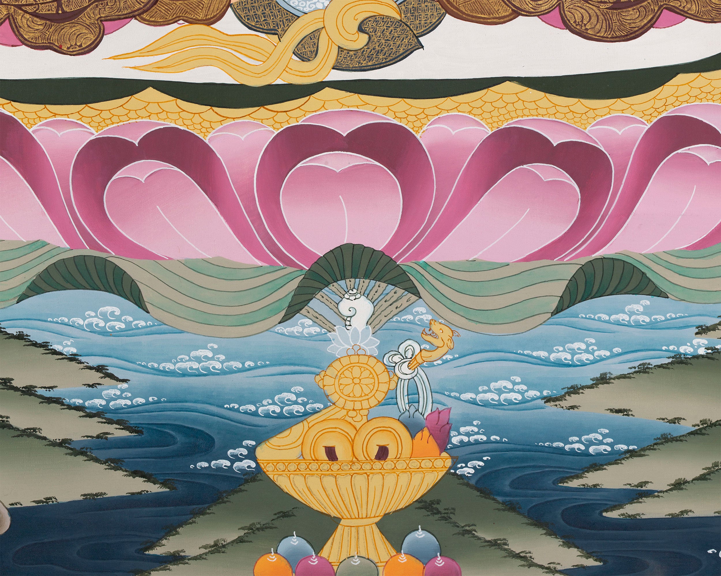 Healing Deity White Tara Thangka Painting | Goddess of Compassion and Longevity