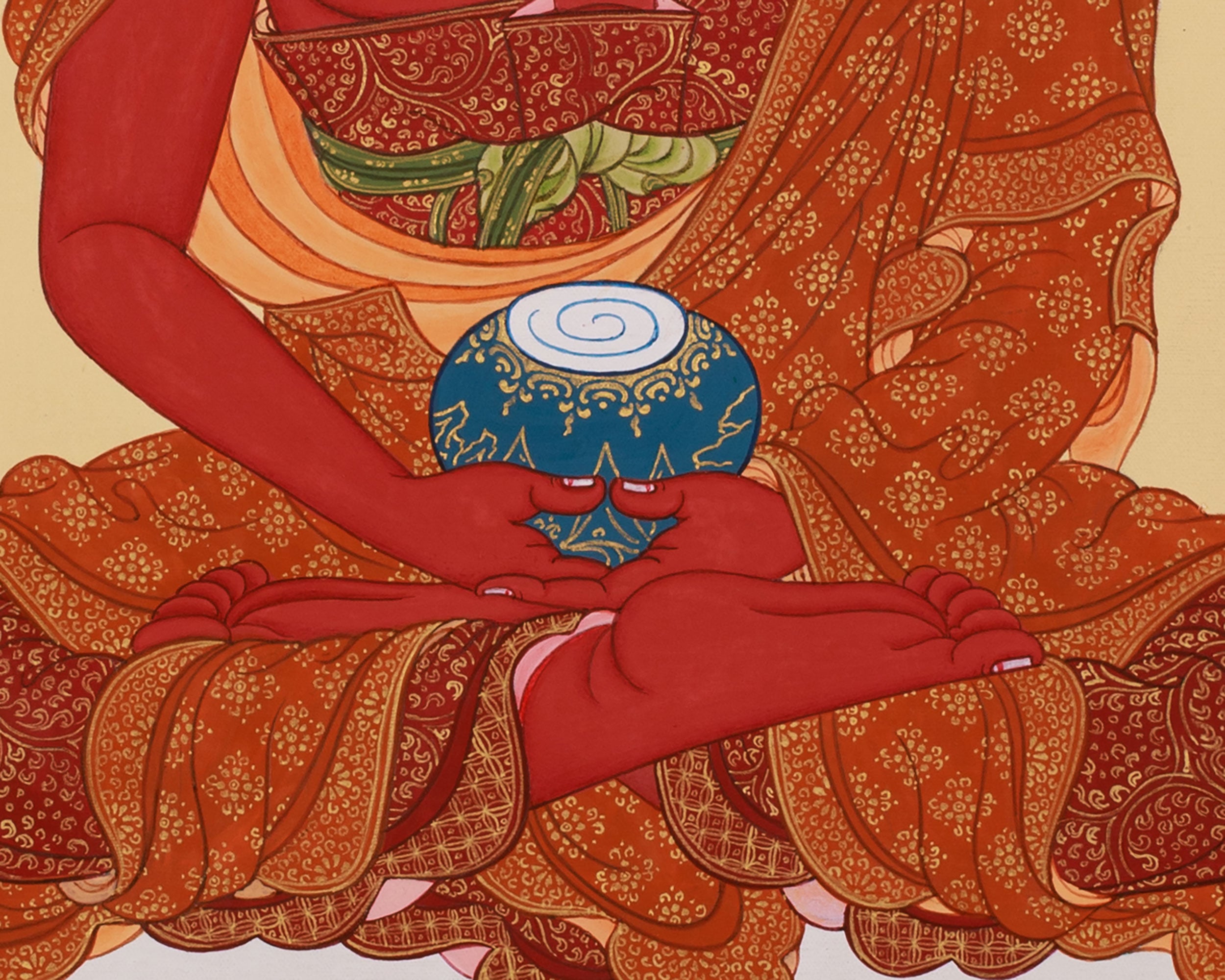 Pure Land Amitabha Buddha Thangka | A Sacred Path to Enlightenment