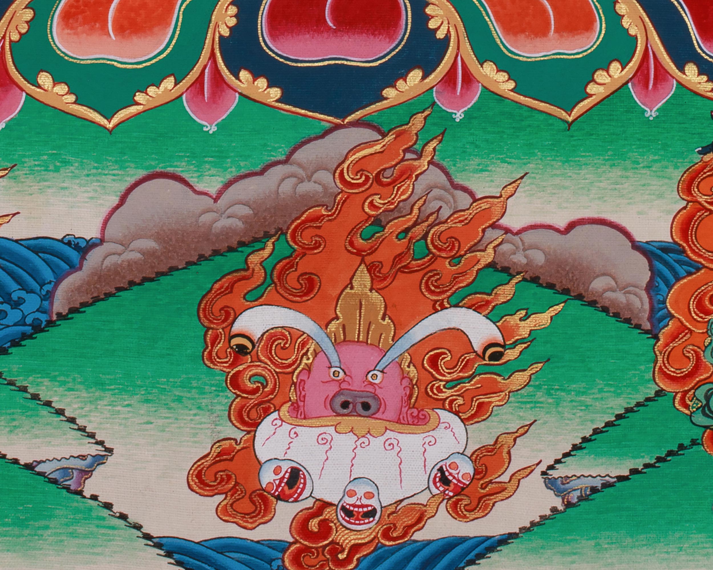 Fierce Yamantaka Thangka | Conqueror of Death and Ignorance