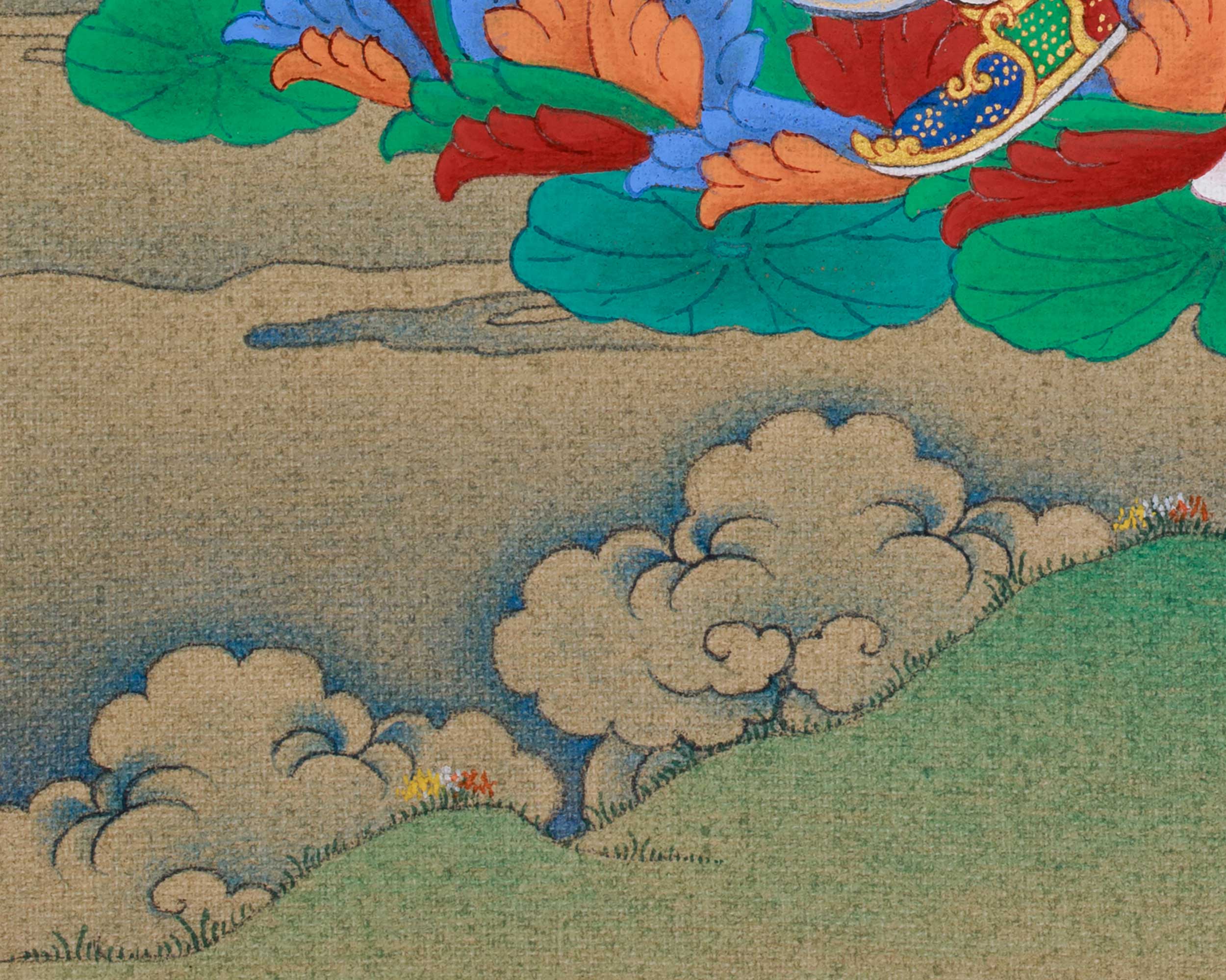 Thangka of Padmasambhava, Second Buddha | The Lotus-Born Master