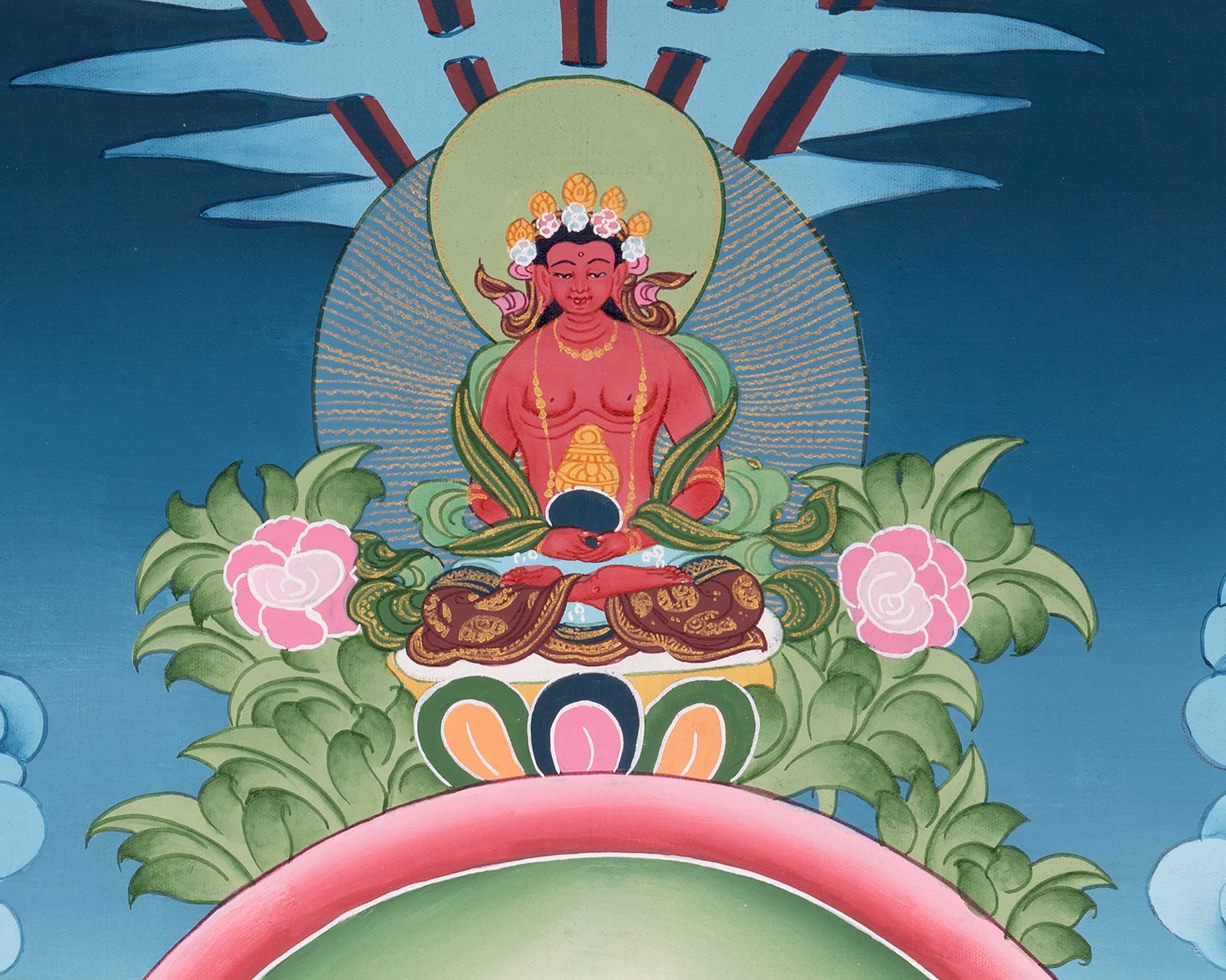 Avalokitesvara Chenresig Thangka | Religious Buddhist Art | Buddhist Gifts