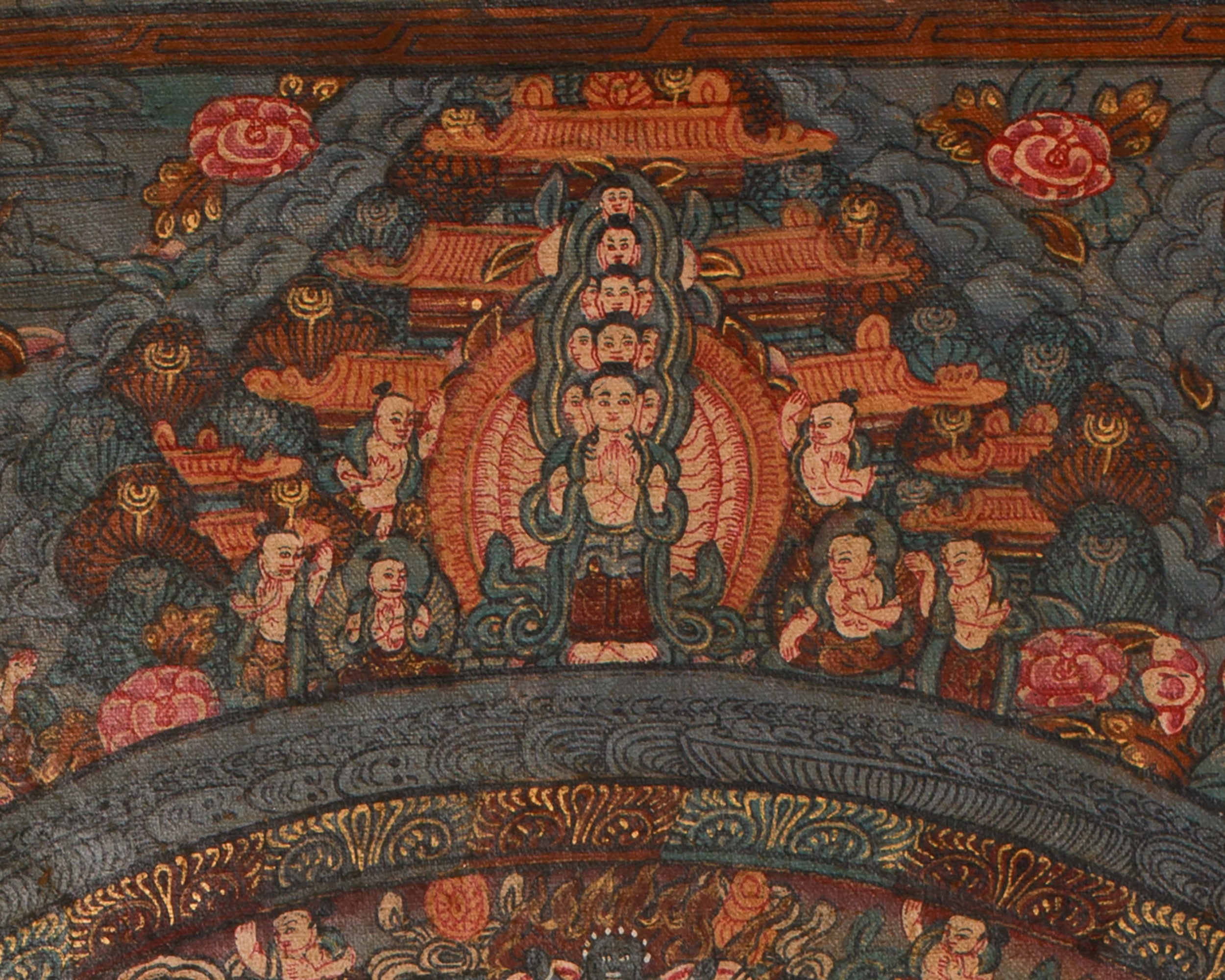 Yamantaka Mandala Thangka | Sacred Geometry of Wisdom and Protection