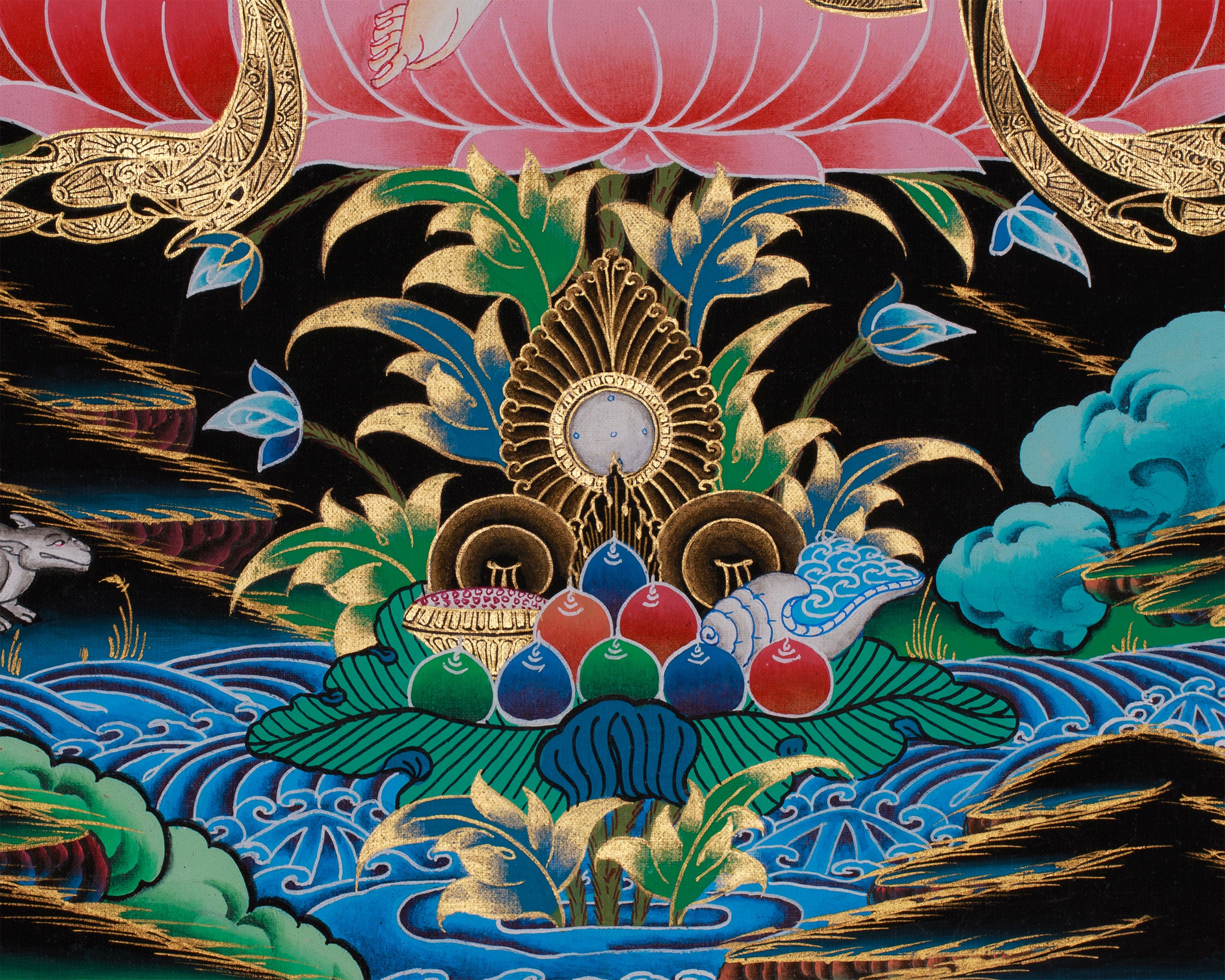 Two Armed Chenrezig Thangka | Embodiment of Infinite Compassion