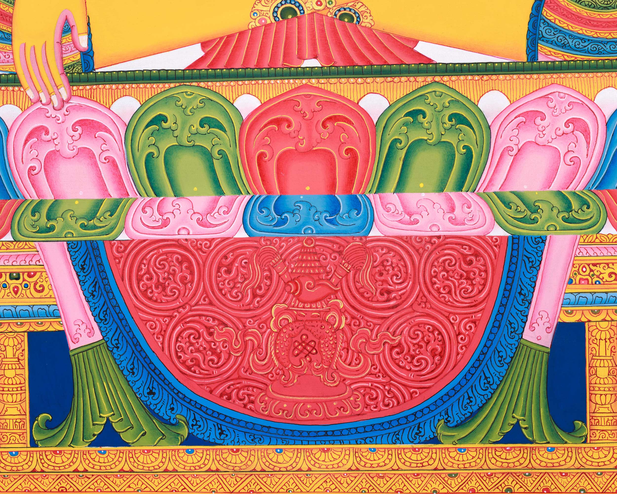 Siddhartha Gautama Thangka Print | Artwok Of Sakyamuni Buddha | Gautama Buddha Print