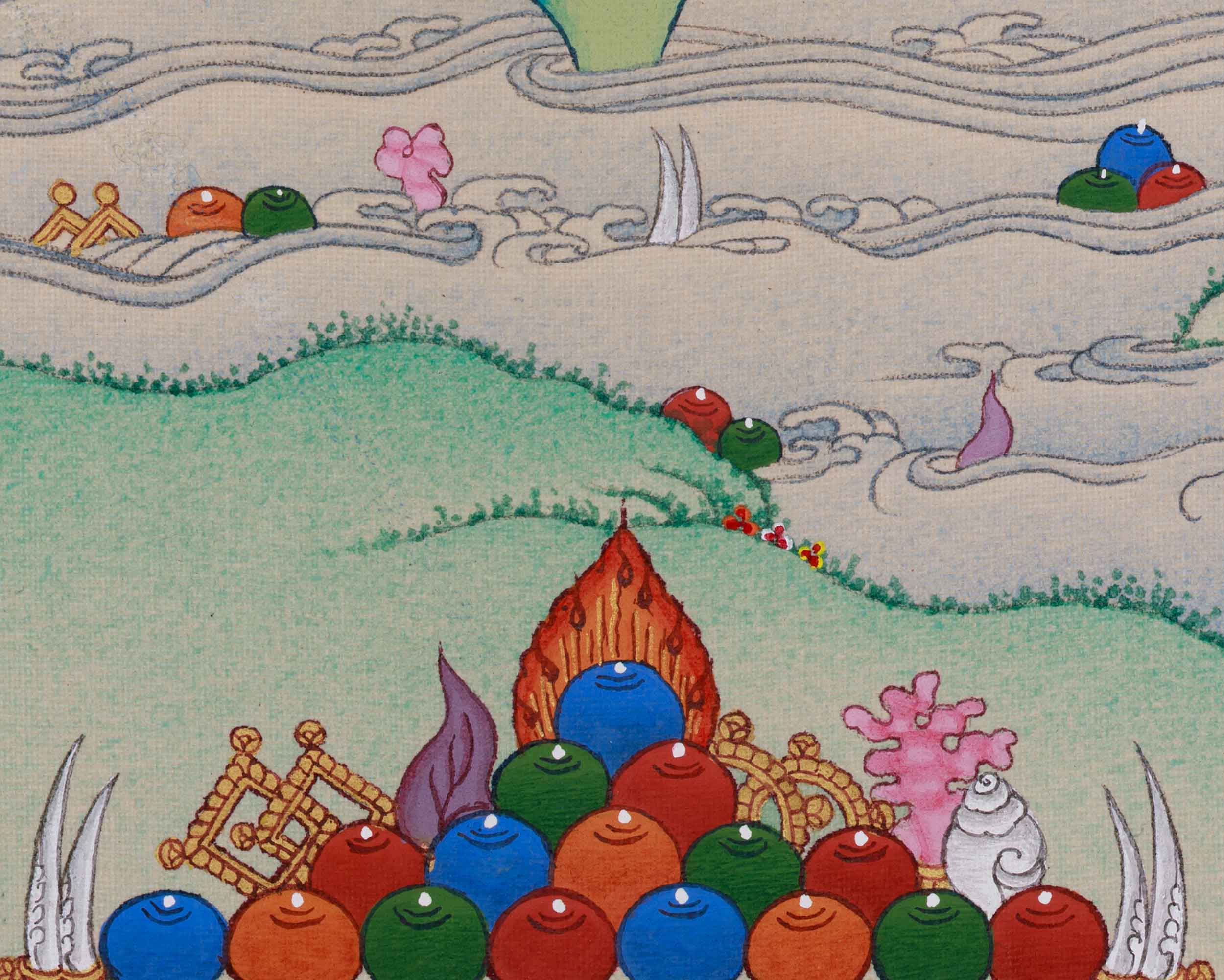 The Teacher of the Dharma, Guru Rinpoche | Padmasambhava Art | Wisdom and Protection