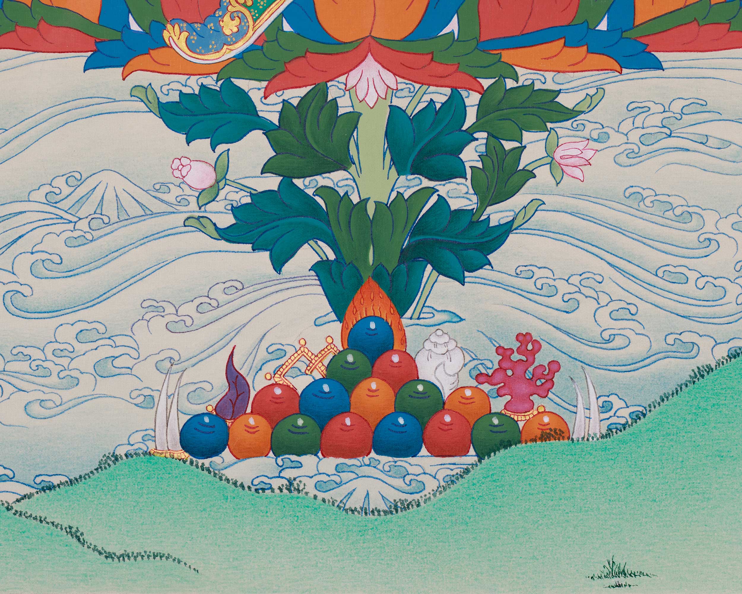 Himalayan Guru Rinpoche Thangka | Padmasambhava Artwork