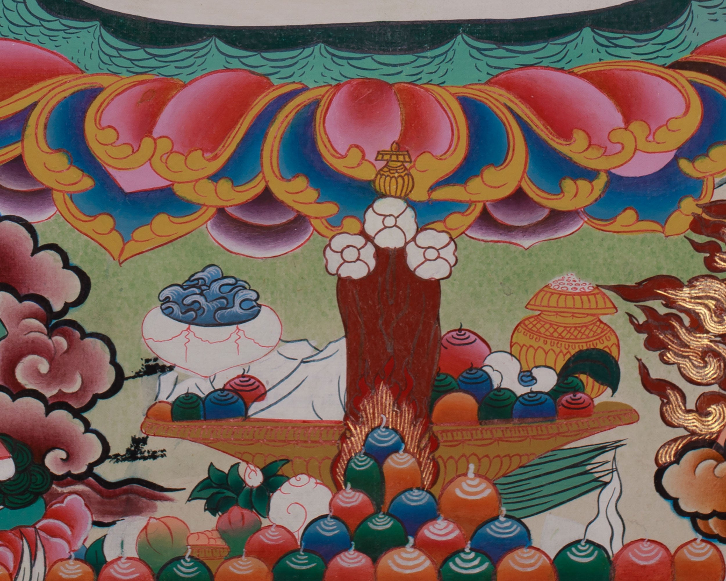 Standing Guru Rinpoche Thangka | Embodiment of Wisdom, Power, and Protection