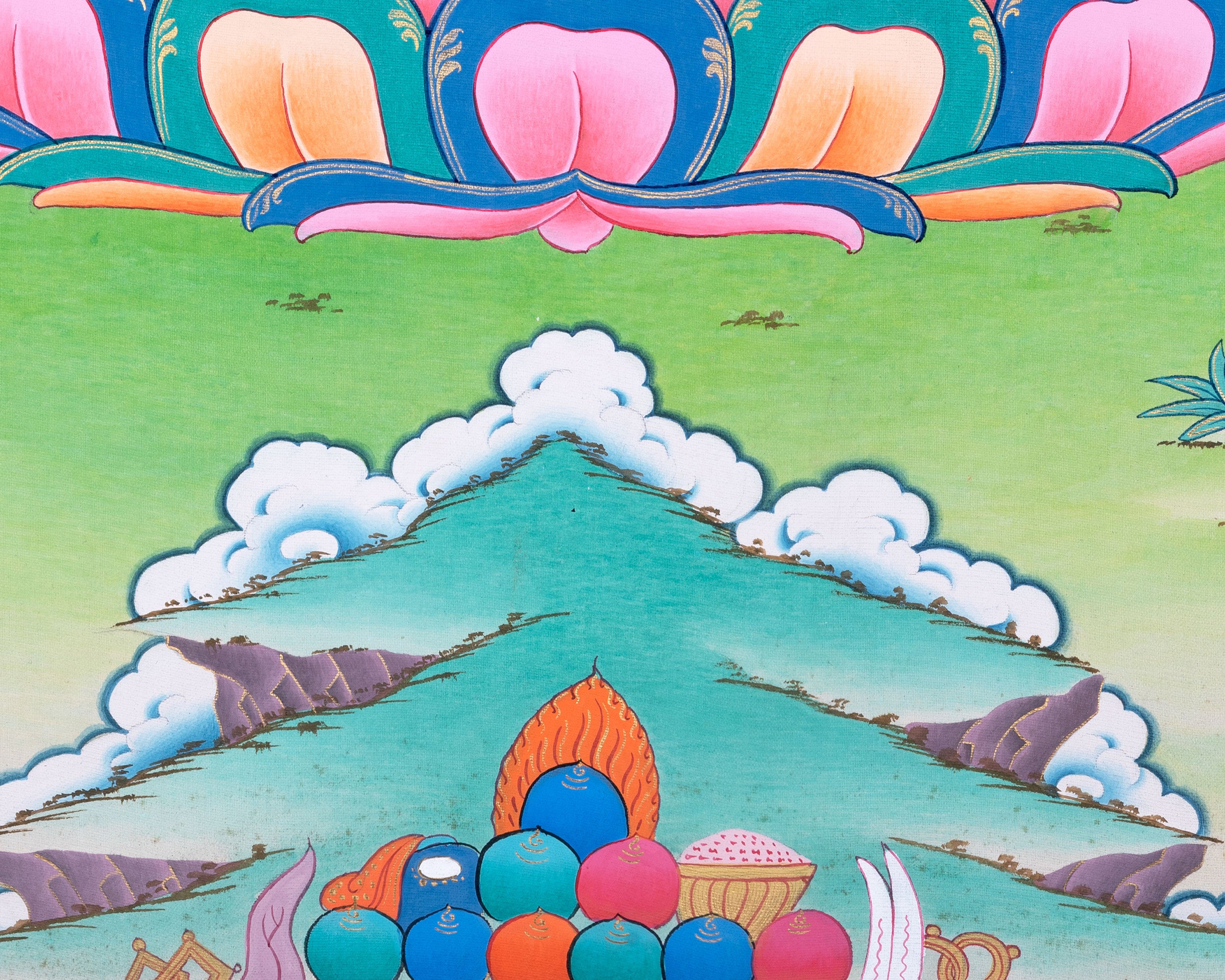 Samantabhadra Yab Yum Buddha Thangka | Thangka for Meditation & Spiritual Awakening
