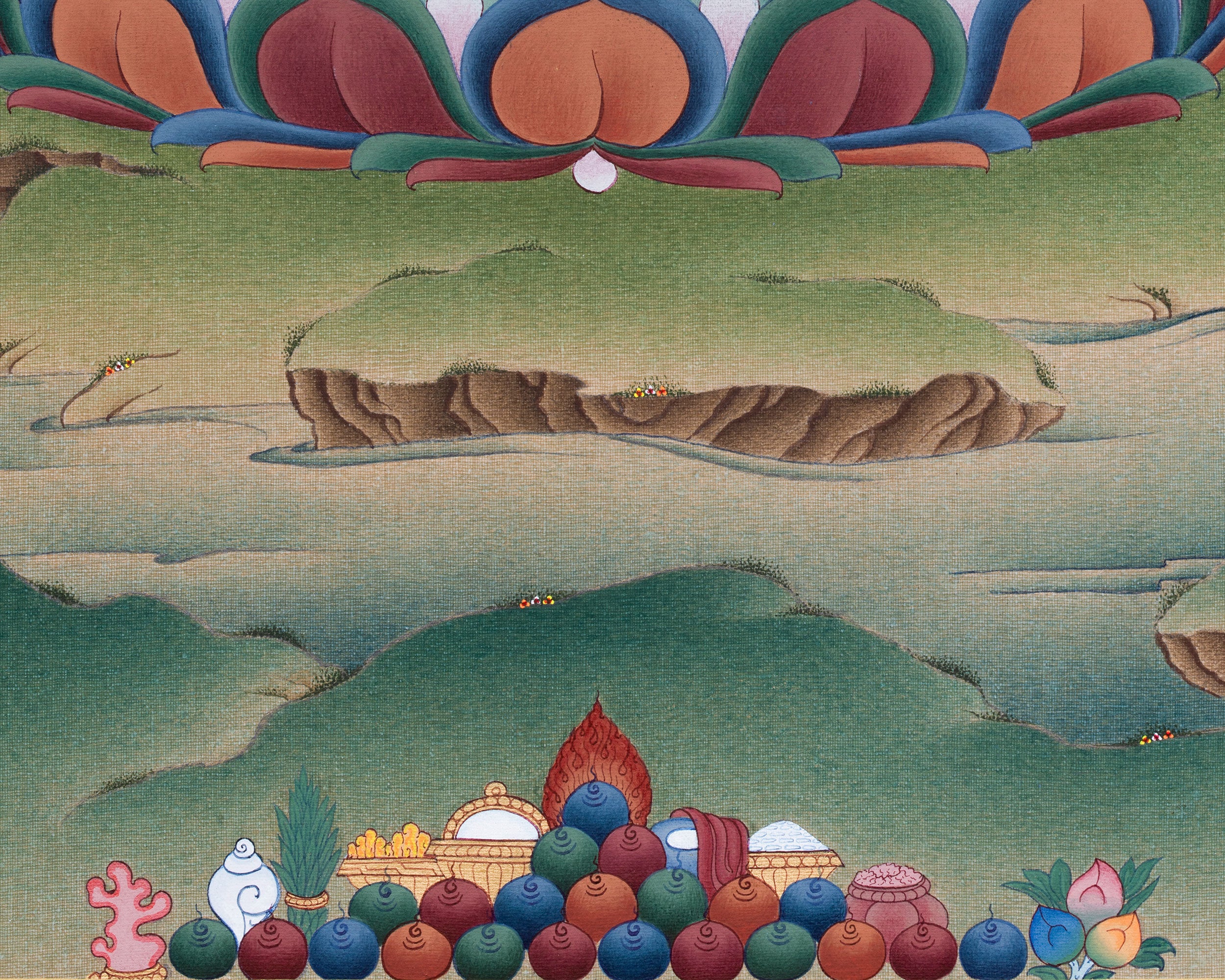 High-Quality Canvas Print of Akasagarbha Bodhisattva | Infinite Space, Knowledge & Generosity