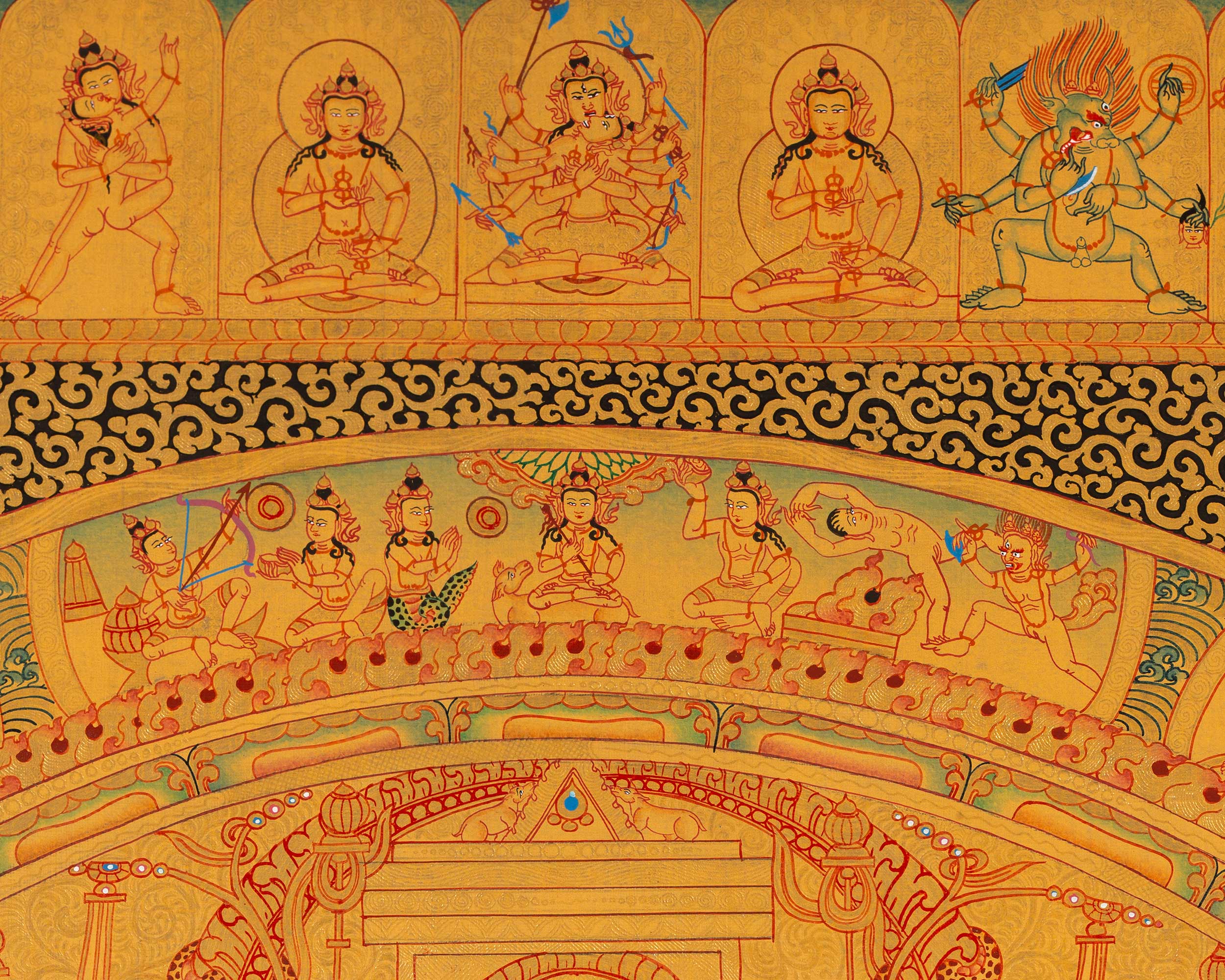 Hevajra Mandala | Vajrayana Deity | Meditation Decor