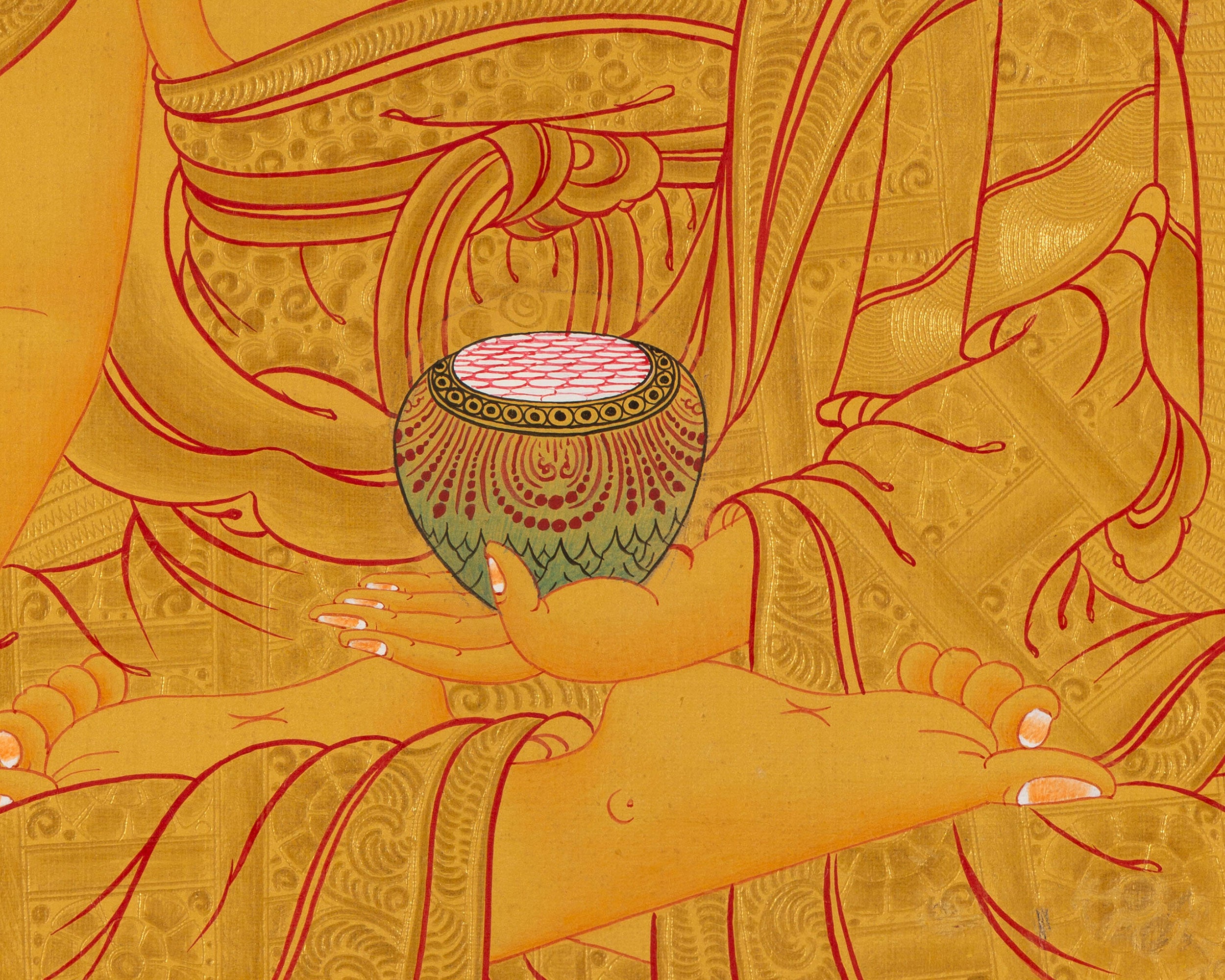 108 Buddha Thangka | Exclusive Gold Artwork | Spiritual Masterpiece