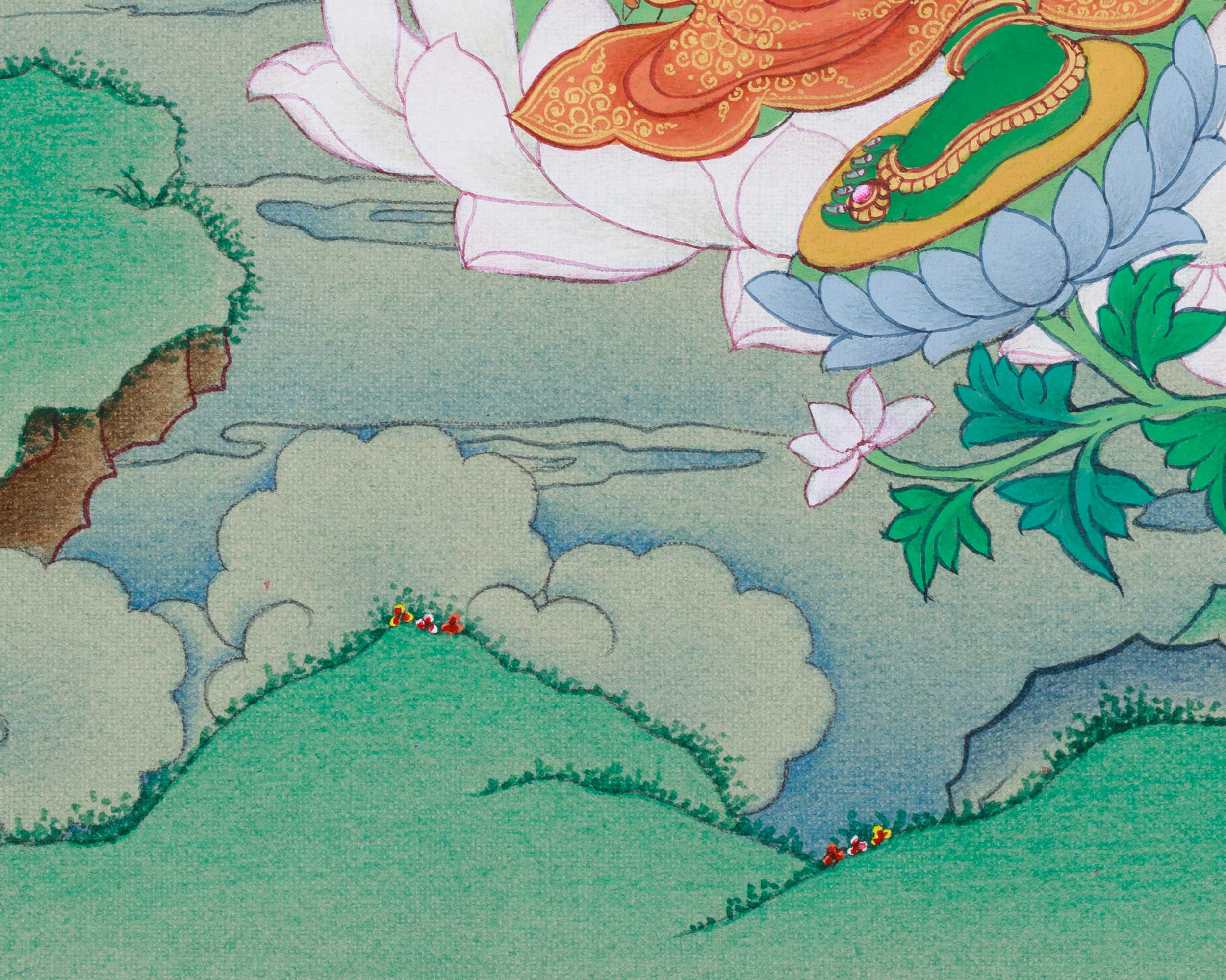 Green Tara Protection Thangka | Goddess of Peace and Healing