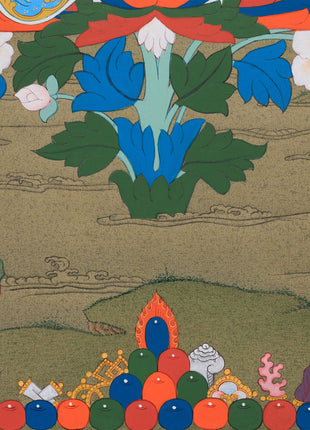 Padmasambhava: The Second Buddha Thangka | Detailed Artwork of Guru Rinpoche ( includes Consecration charges)