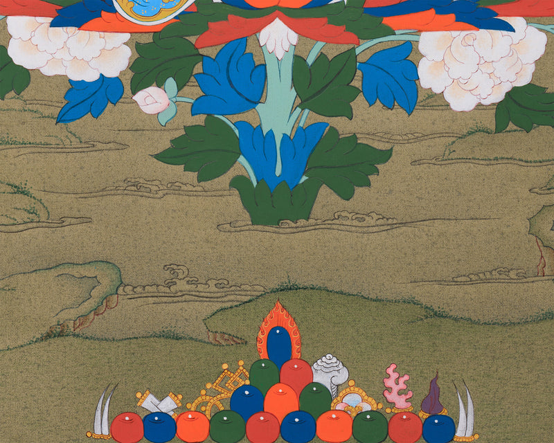 Padmasambhava: The Second Buddha Thangka | Detailed Artwork of Guru Rinpoche ( includes Consecration charges)