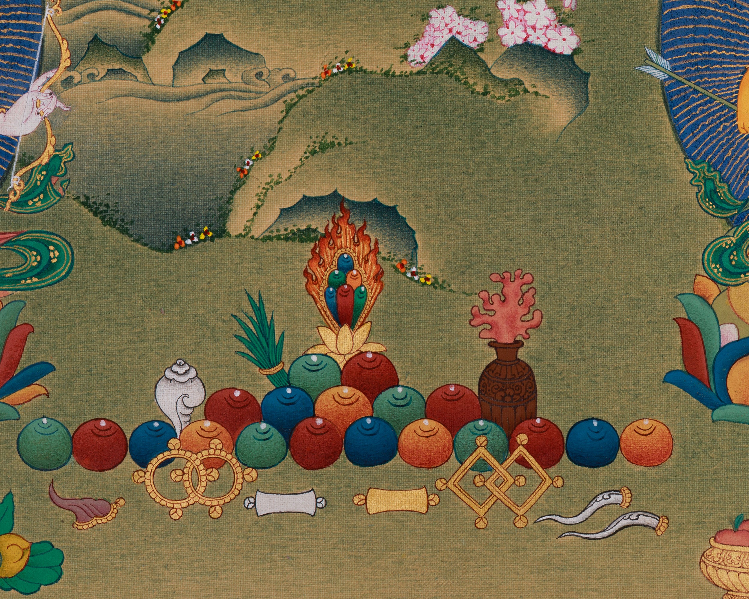 Protection of Bodhisattva Green Tara | Lhasa Stone Colors