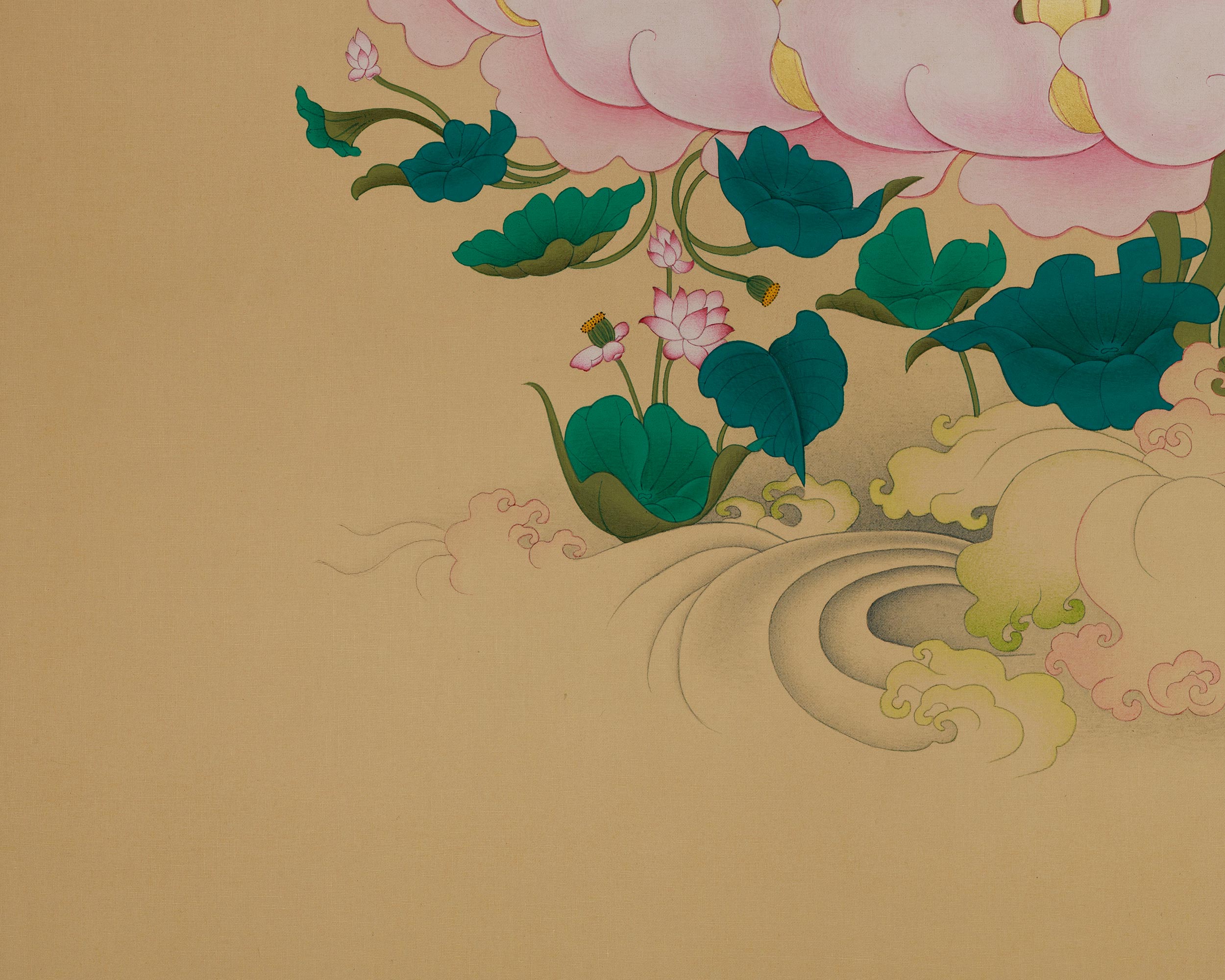 Sacred Four-Armed Chenrezig Thangka | Embodiment of Universal Love