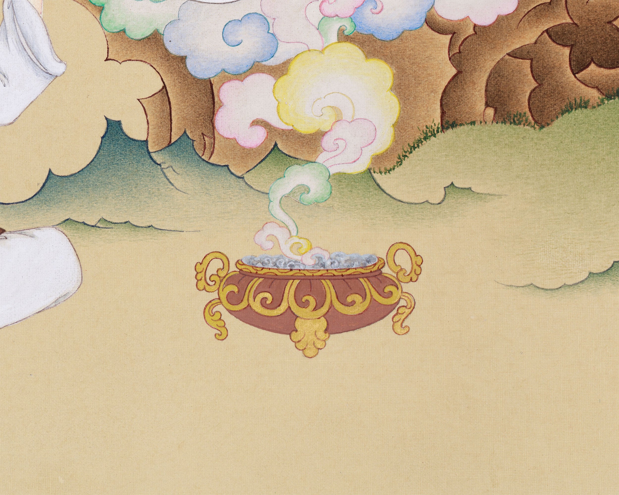 Guru Rinpoche with Mandarva and Yeshe Tsogyal | The Divine Union in Tibetan Buddhism