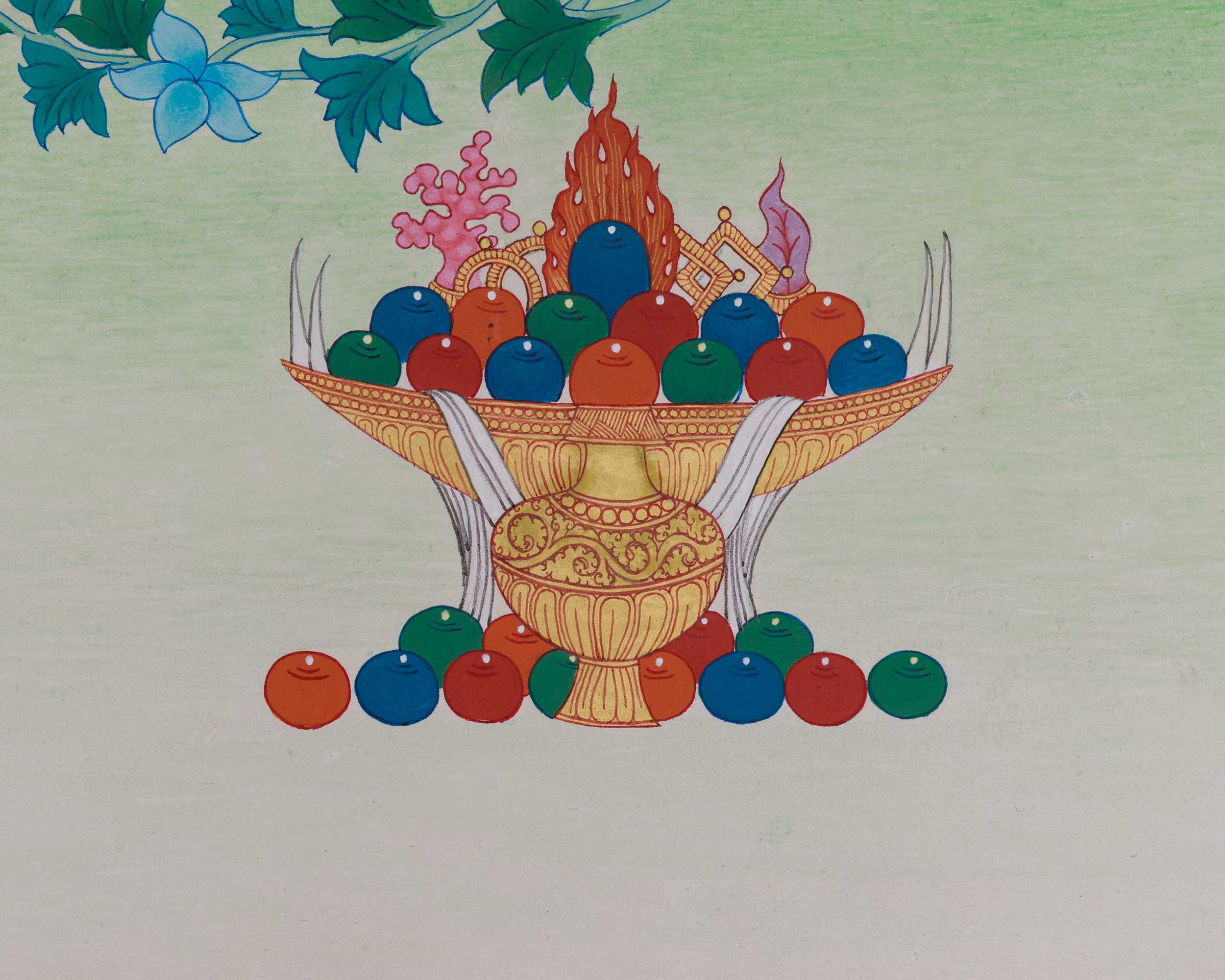 Green Tara, Goddess of Compassion Thangka | Protector and Healer Deity