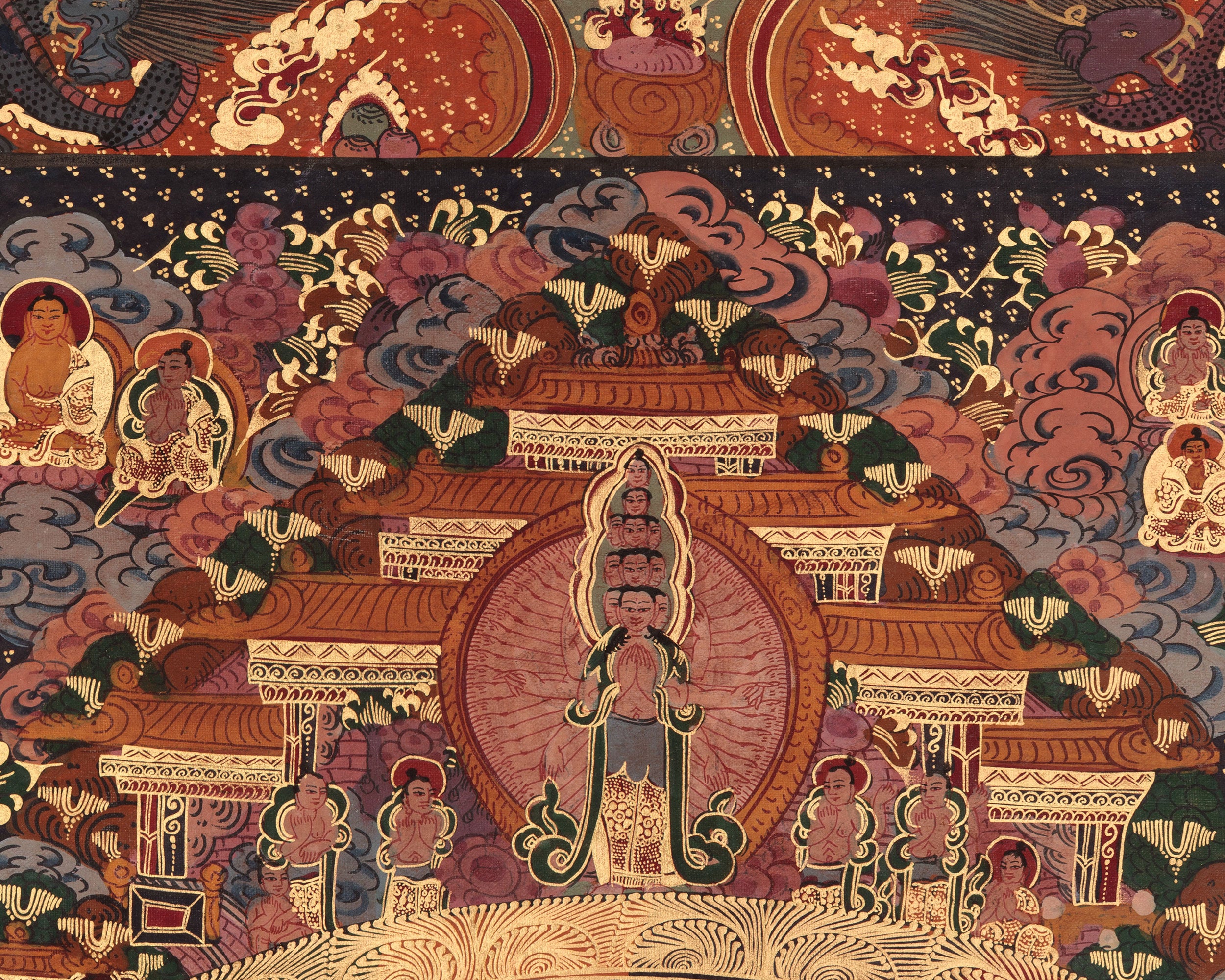 Buddha Mandala Thangka Painting | Himalayan Artwork of Wisdom, Peace, and Awakening