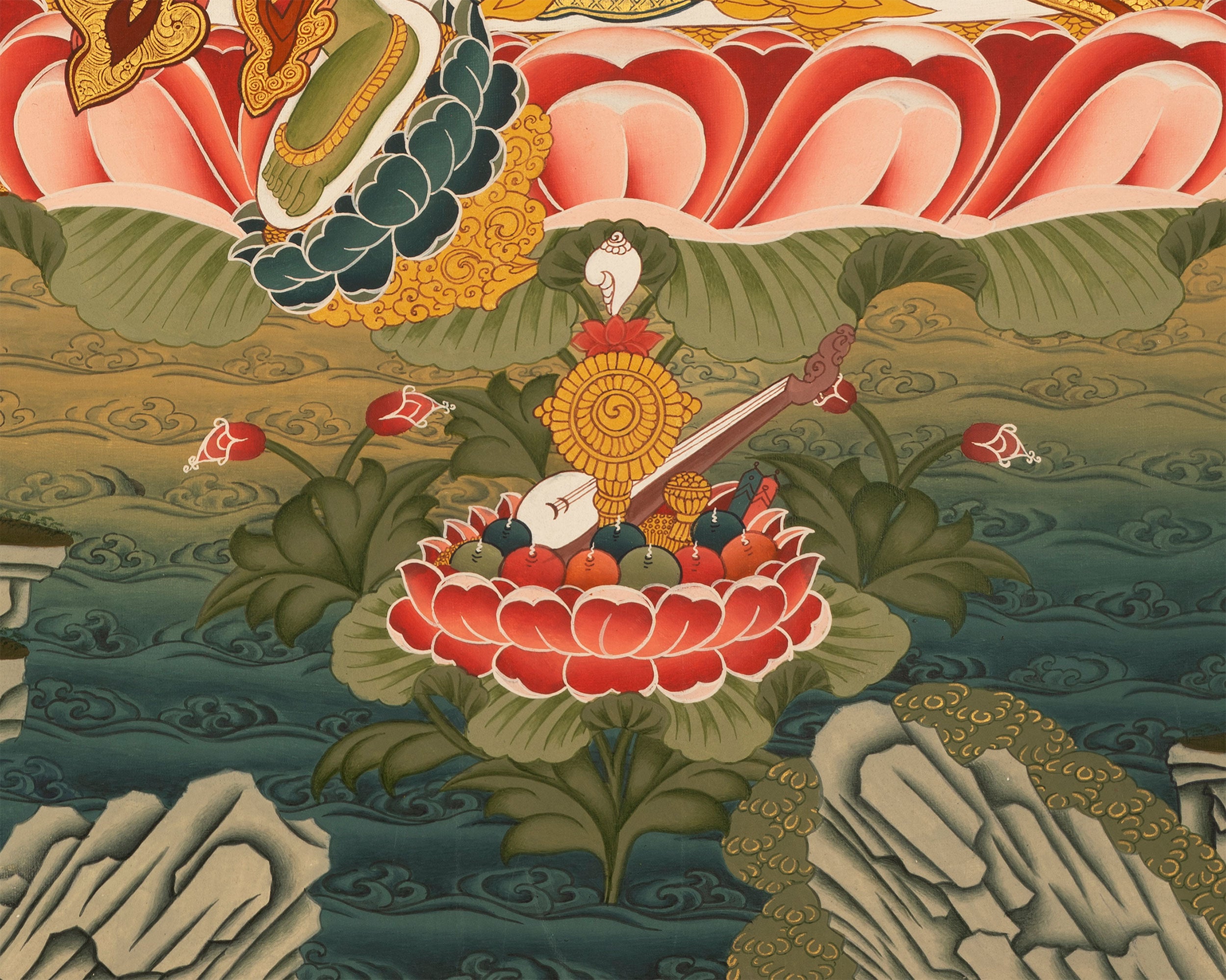 Bodhisattva Green Tara Thangka | Tibetan Goddess of Swift Compassion