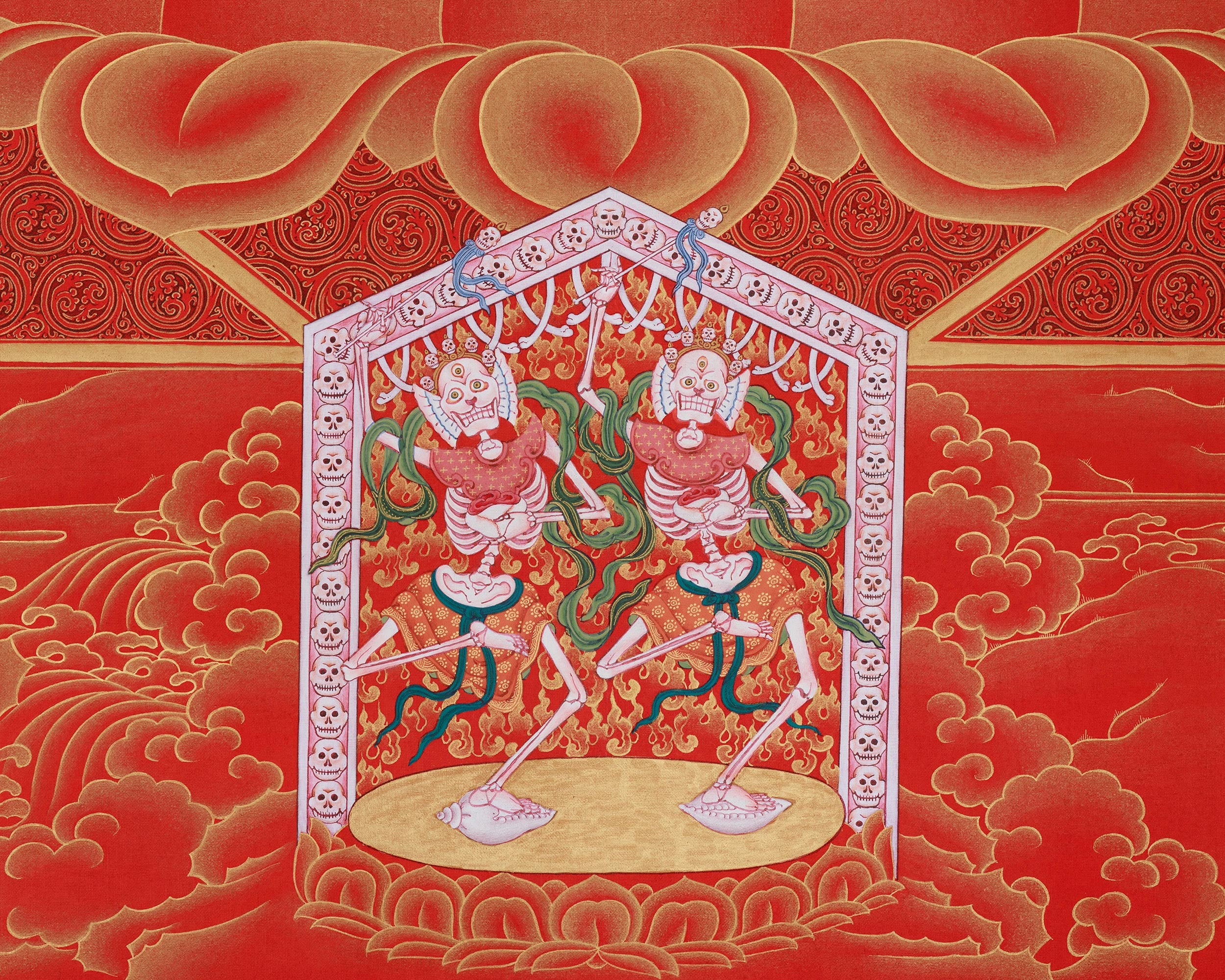 Female Deity Vajrayogini Thangka | The Queen of Dakini
