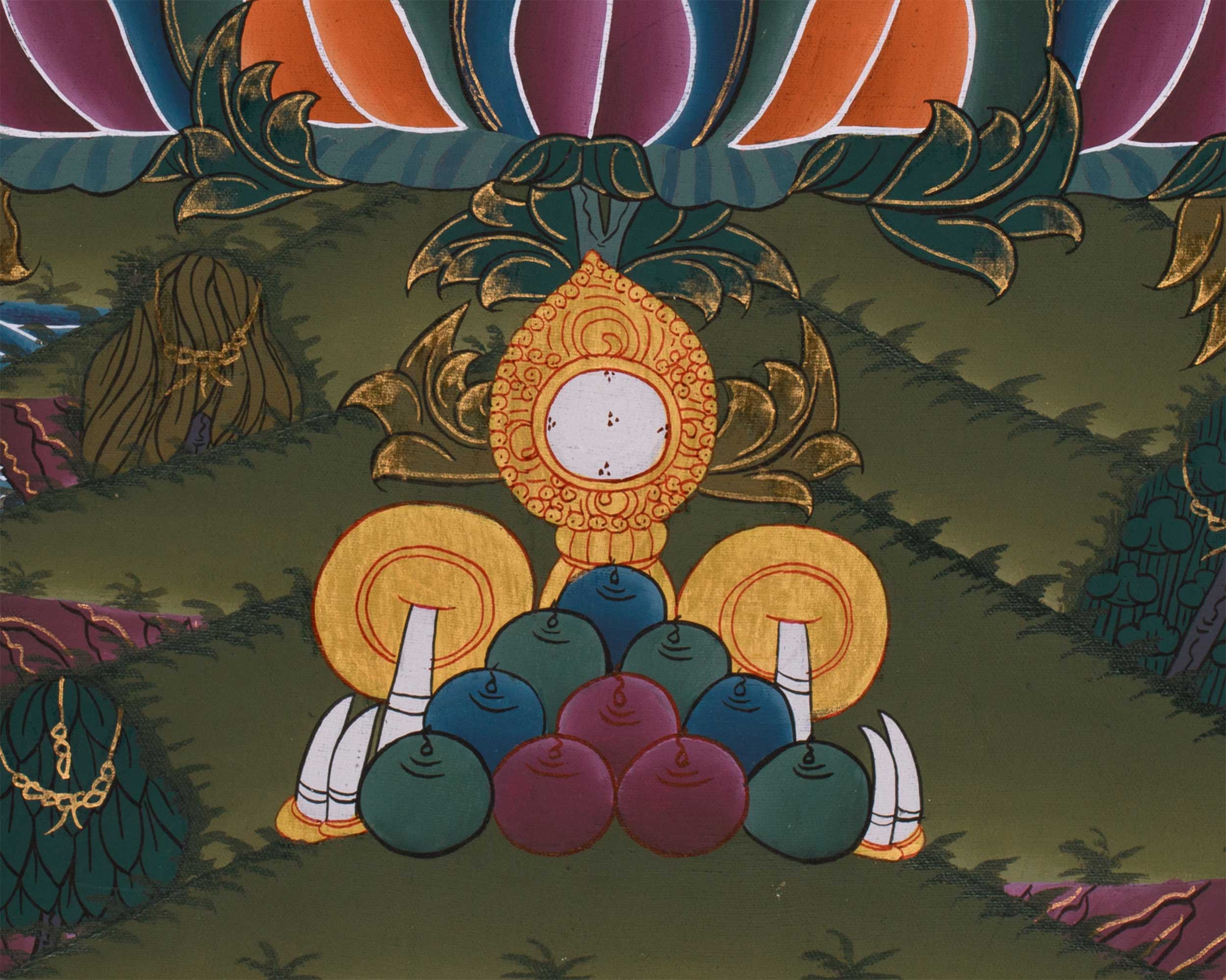 Traditional Buddha Shakyamuni Painting | Spiritual Enlightenment Art