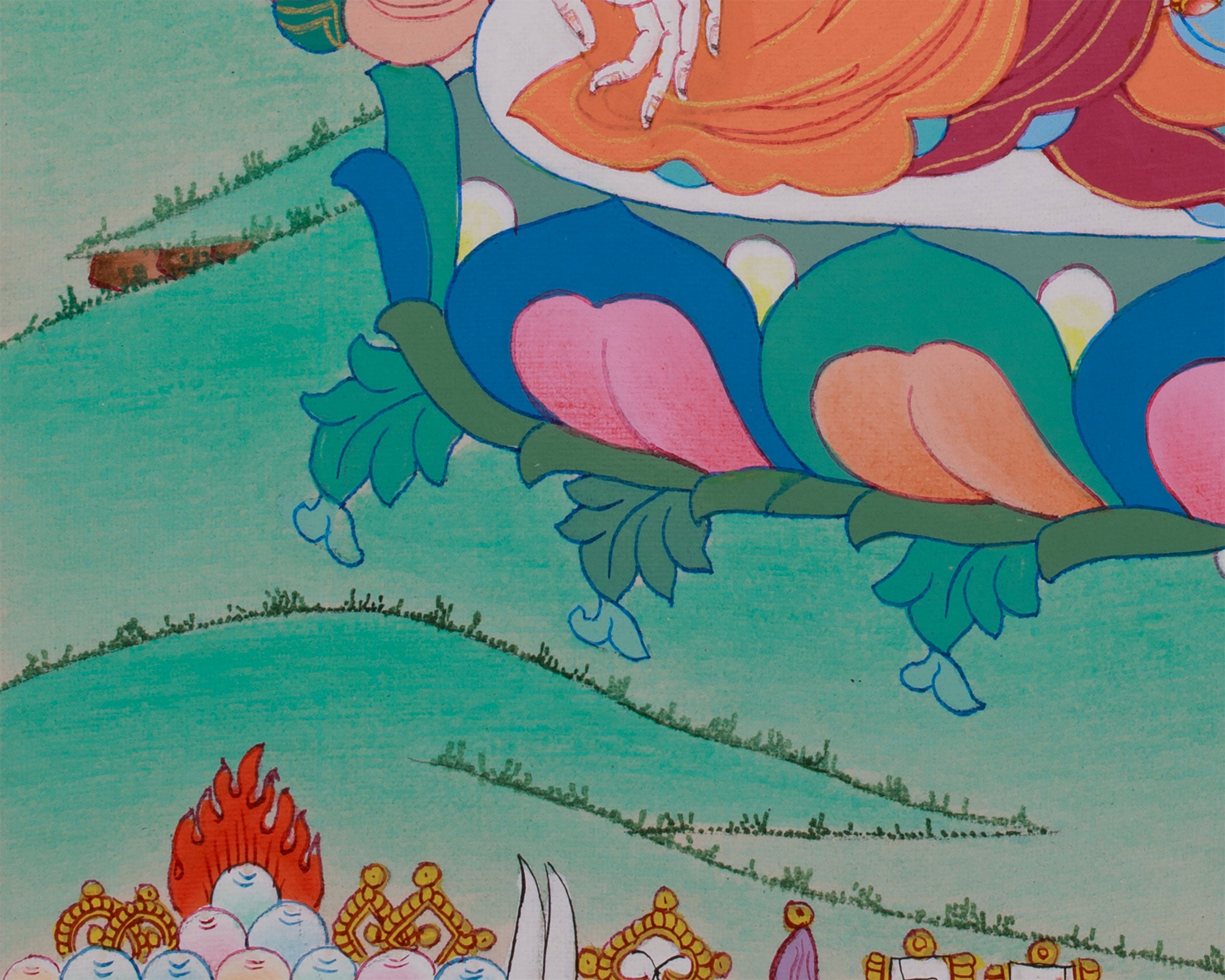 Hand-Painted Healing White Tara Thangka | Female Tibetan Buddhist Art