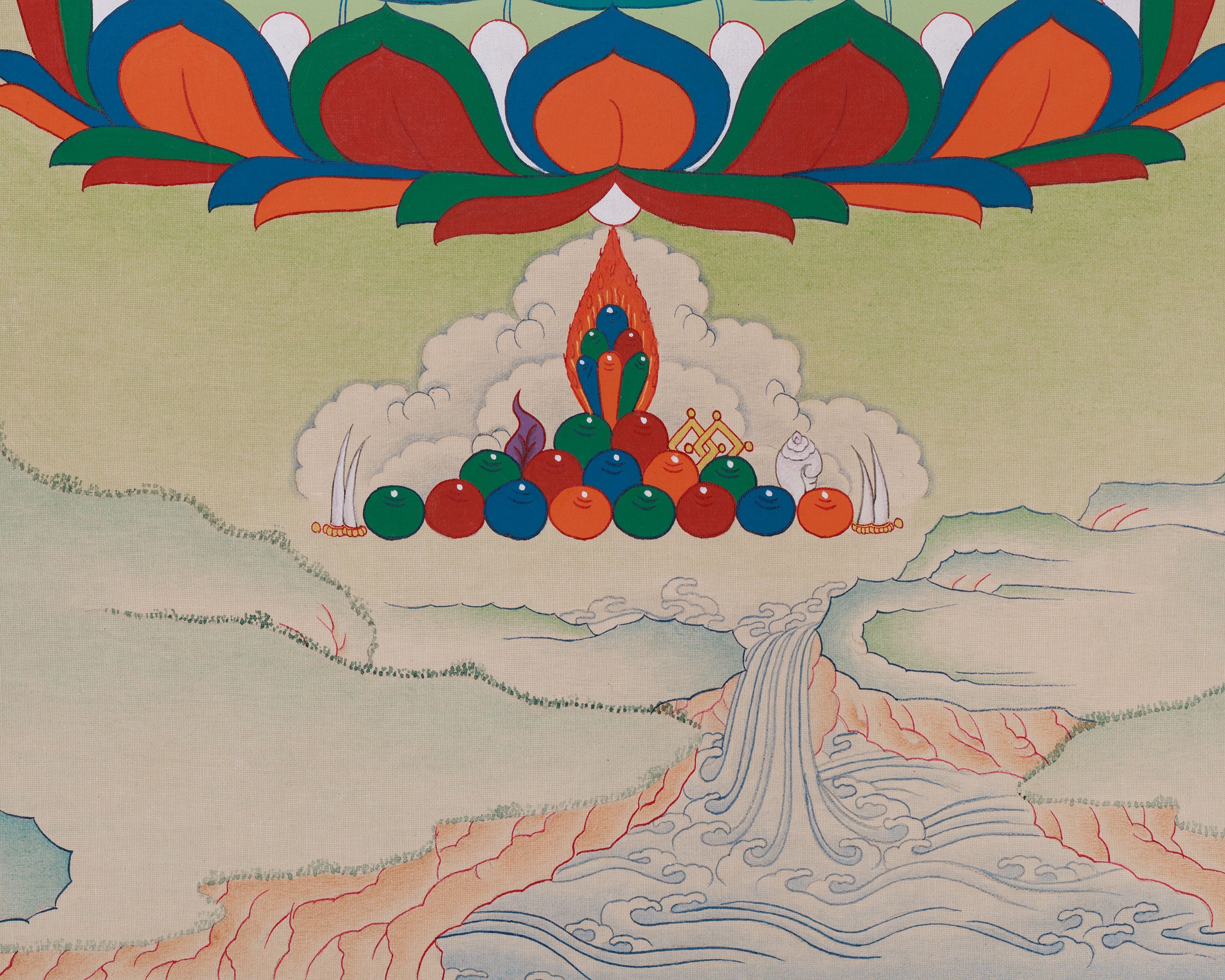 Himalayan Four-Armed Chenrezig Thangka | Protector of All Beings