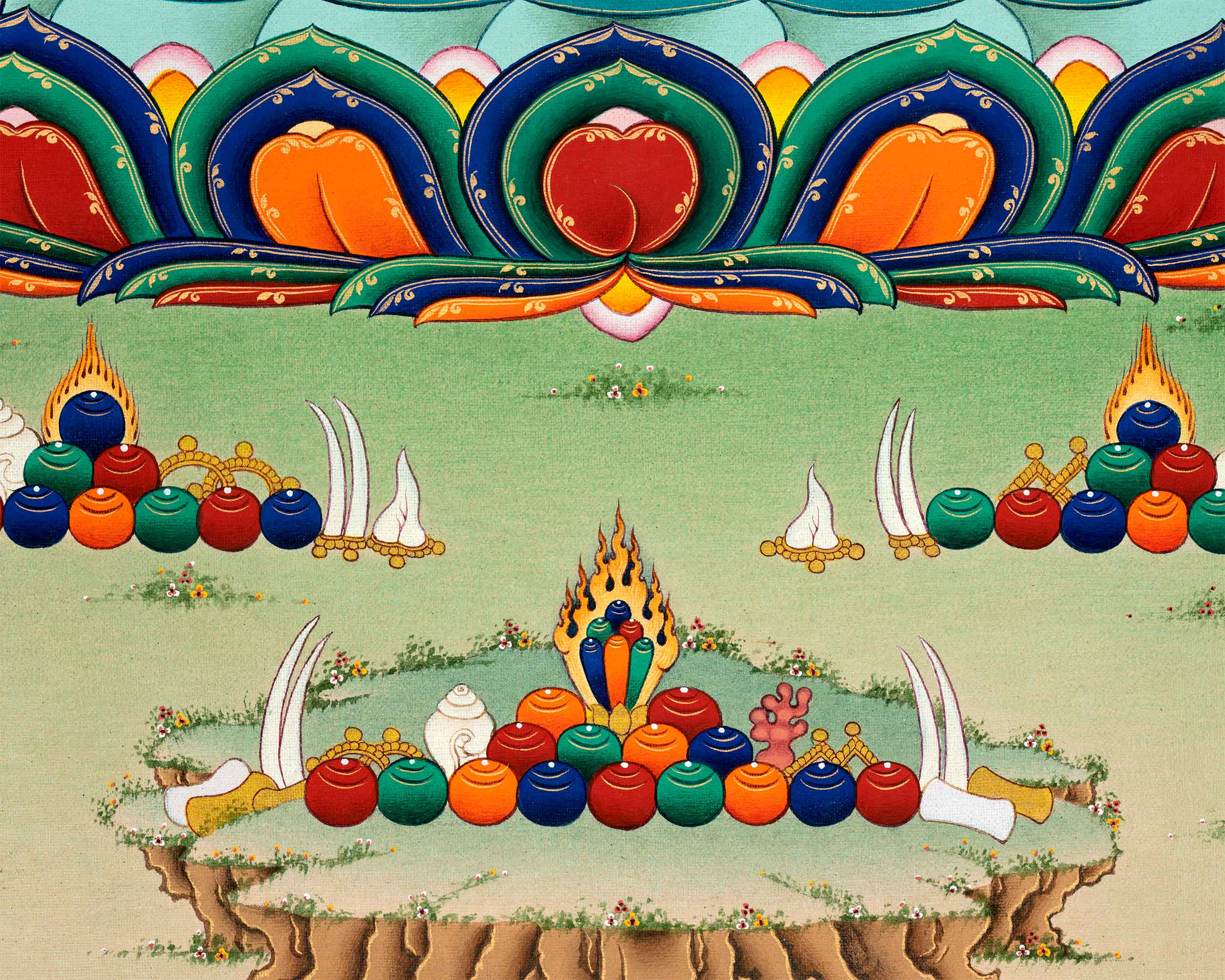 Namgyalma Thangka Print | The Goddess of Longevity | High-Quality Giclee Print