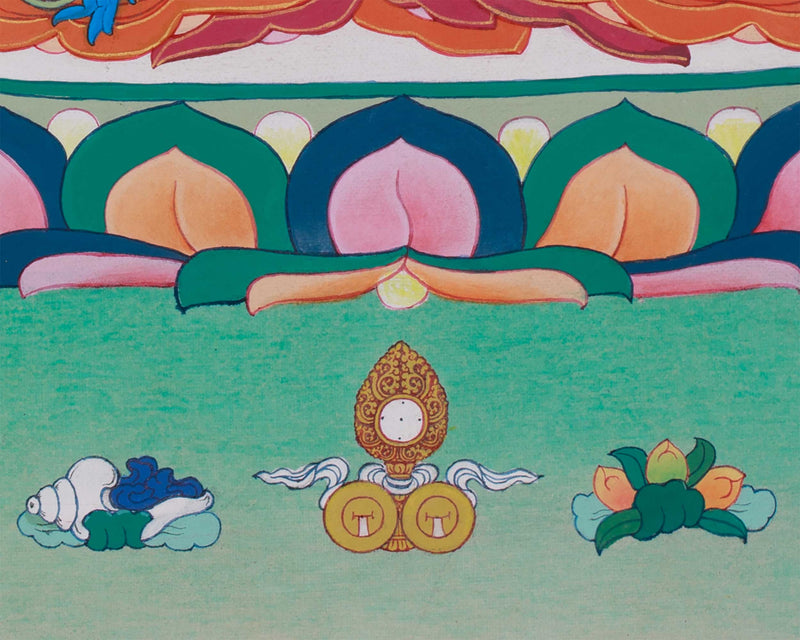 Medicine Buddha Thangka | Bhaisajyaguru | Hand-Painted Tibetan Bodhisattva