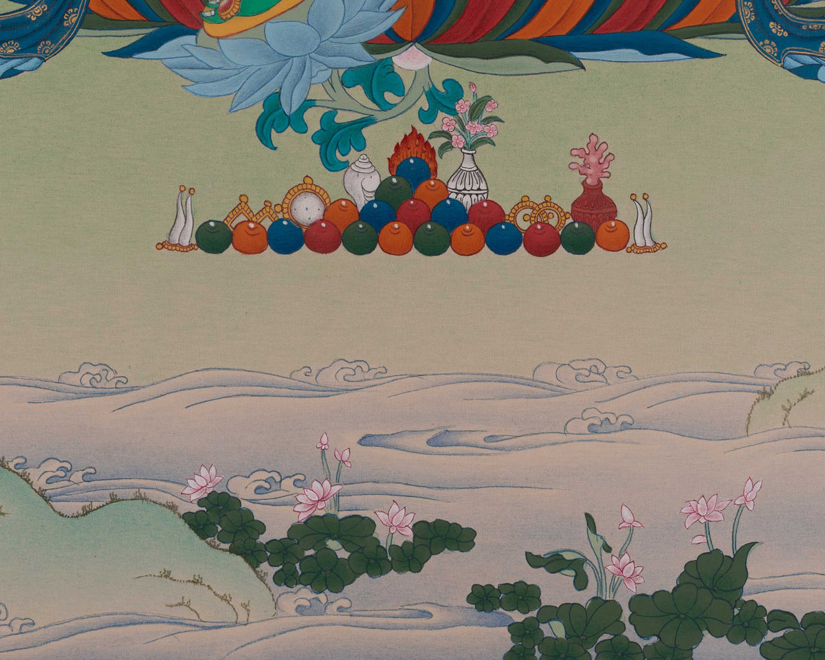 Green Tara Devotional Thangka | Shyama Tara | Compassionate Goddess