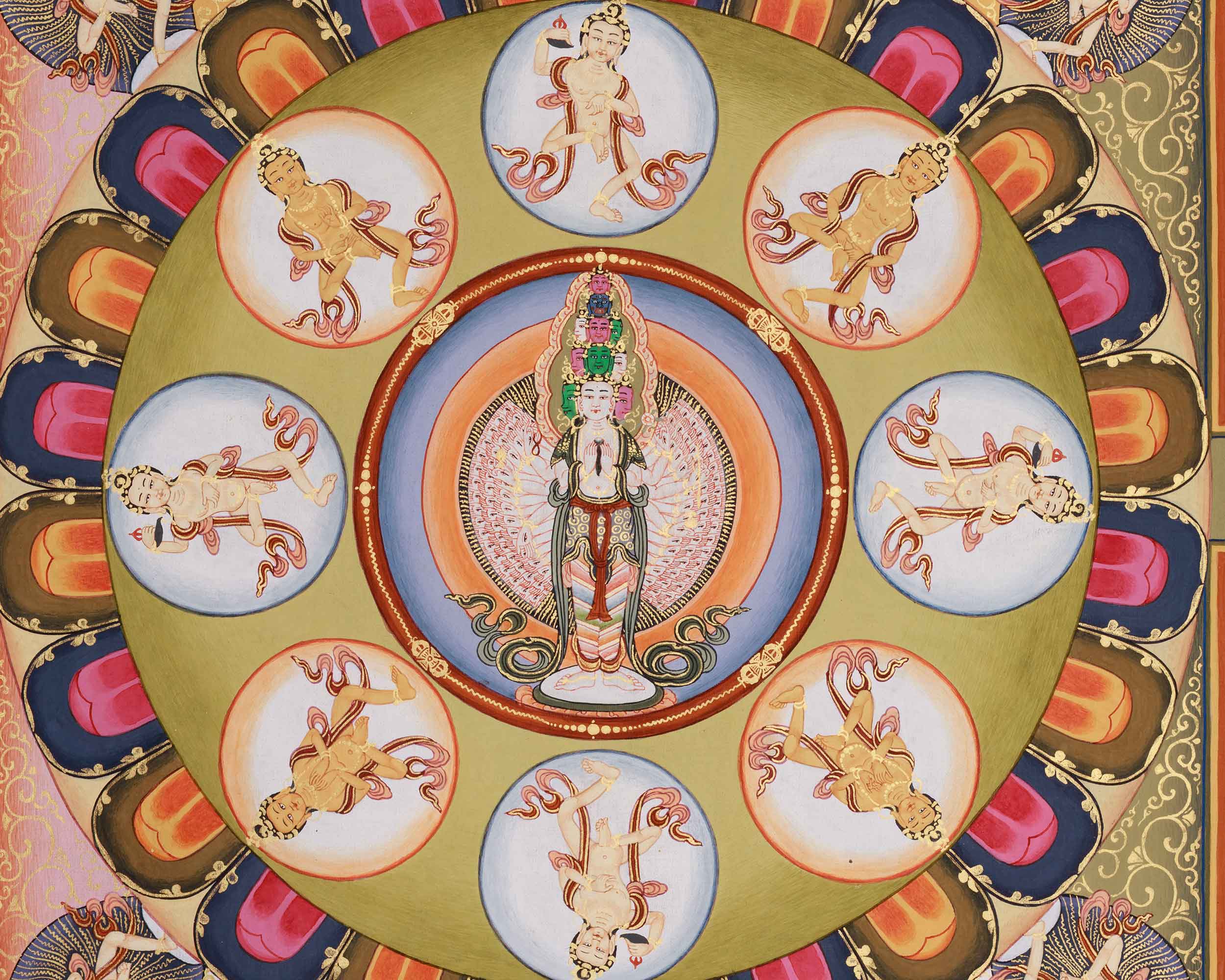 Traditional Avalokiteshvara Mandala | Embodiment of Universal Compassion