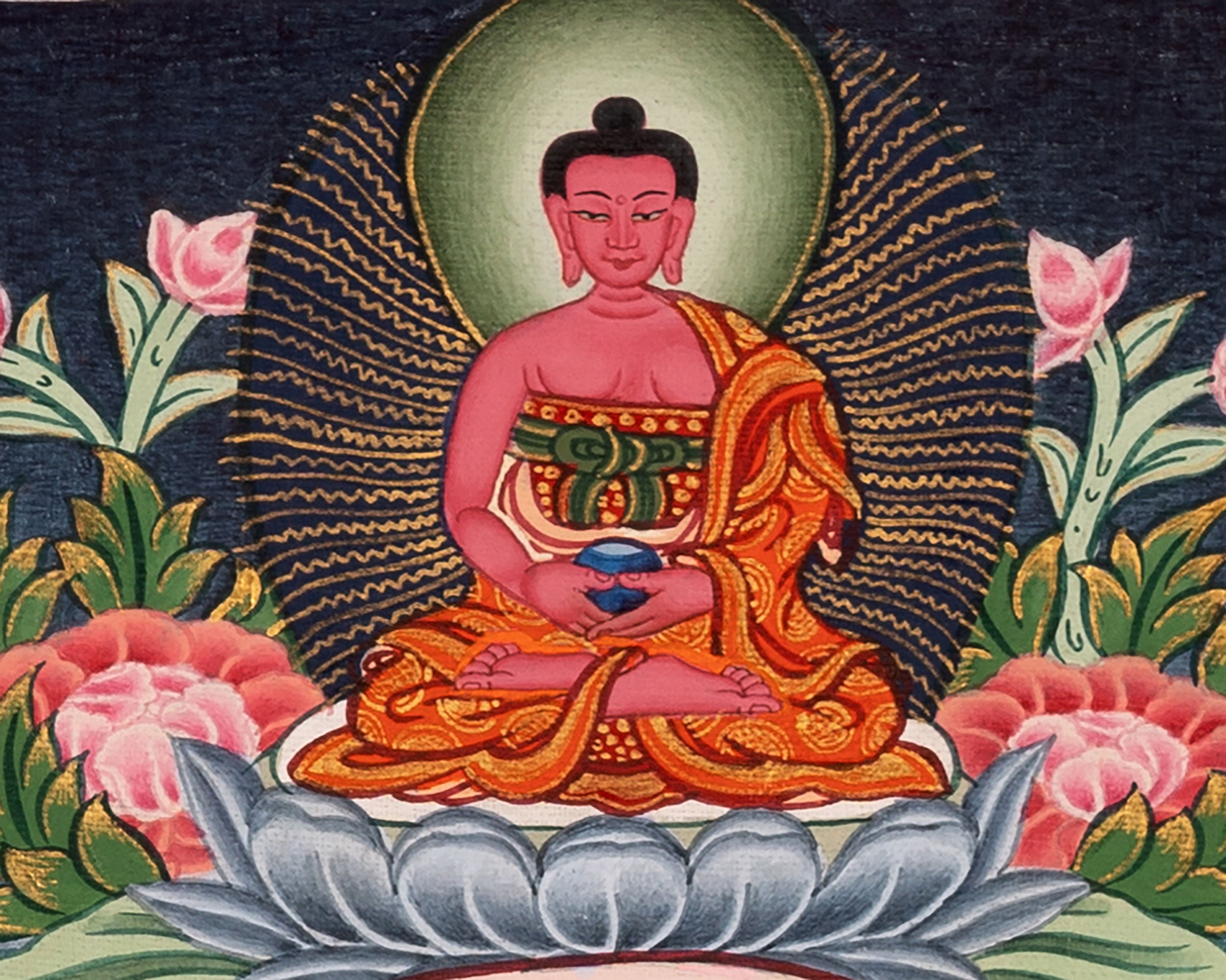 Bhaisajyaguru Thangka | Original Hand-Painted Tibetan Art