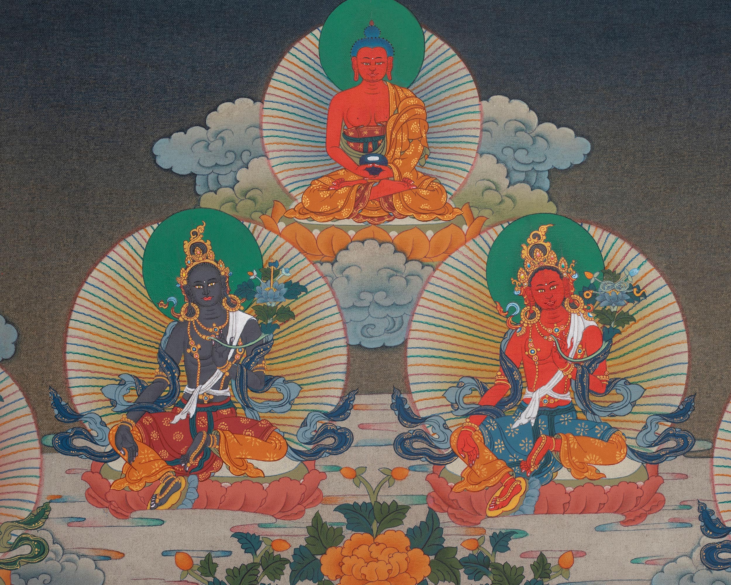 21 Tara Healing Artwork | Tara Manifestation Sacred Thangka | Compassionate Goddess