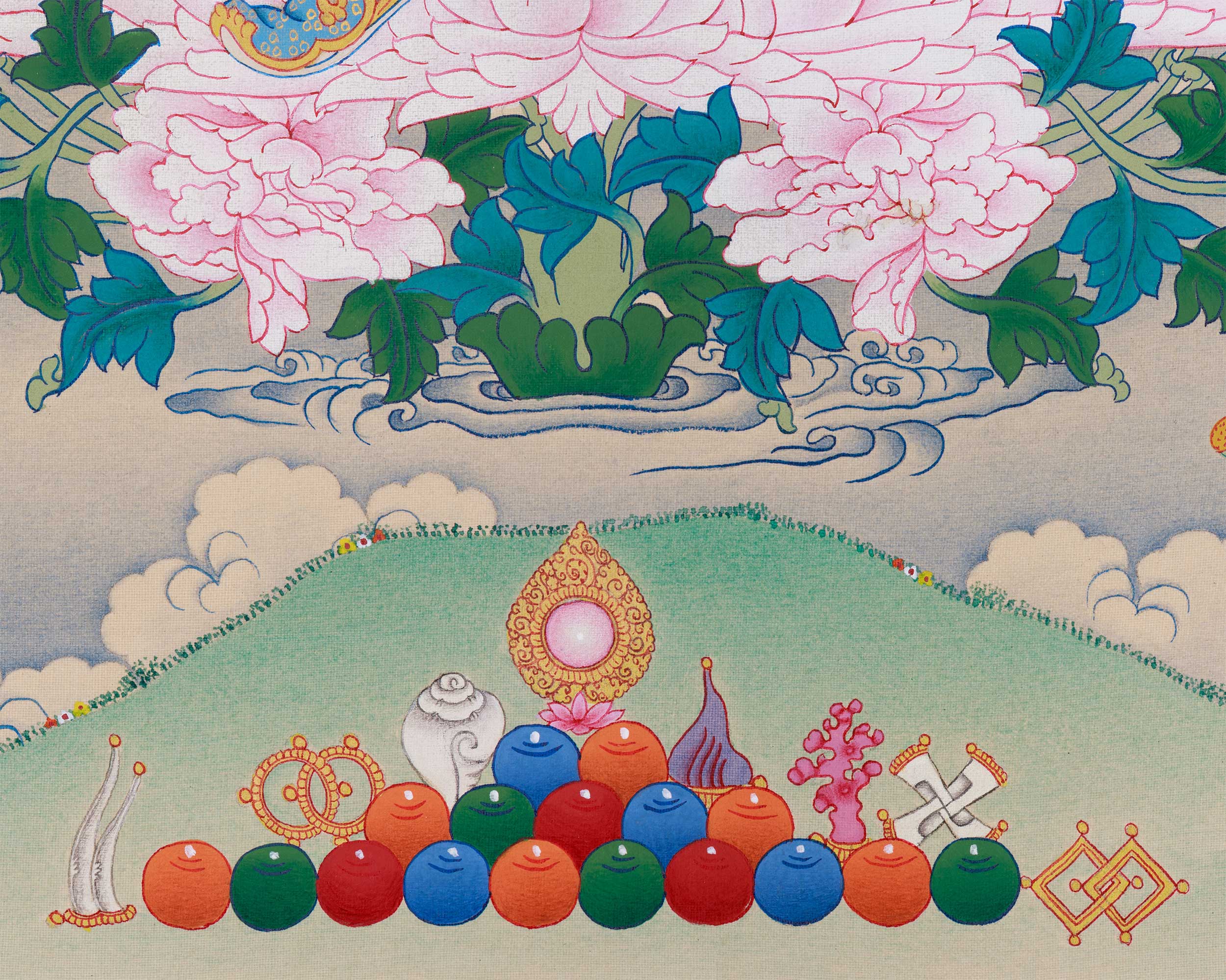 Tibetan Guru Rinpoche Artwork | Padmasambhava Lotus-Born Master