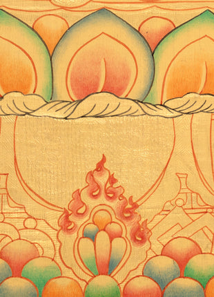Shakyamuni Buddha Gold Thangka | Radiant Symbol of Enlightenment & Serenity