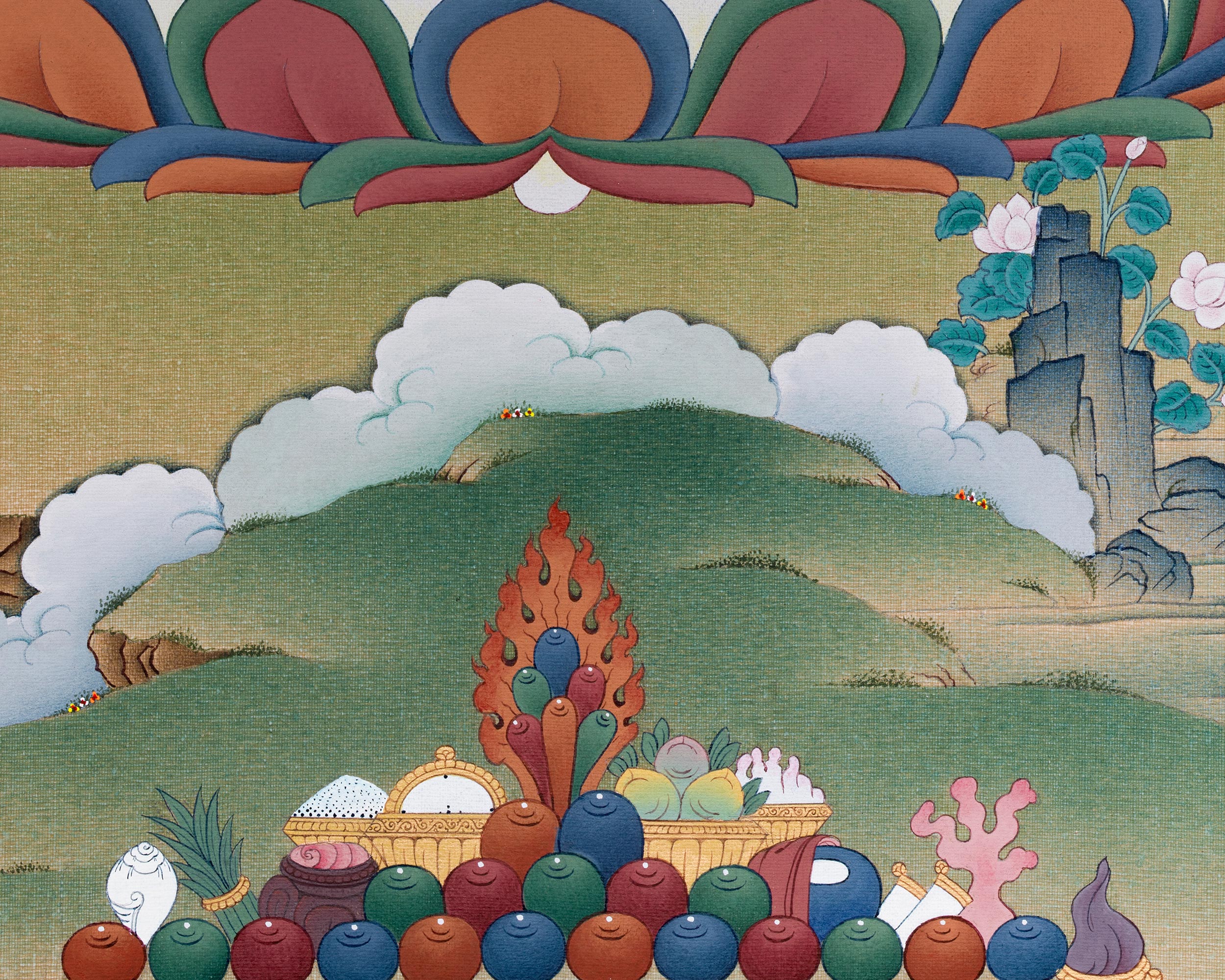 Adi Buddha, Samantabhadra Canvas Print | Tibetan Artwork of Primordial Enlightenment