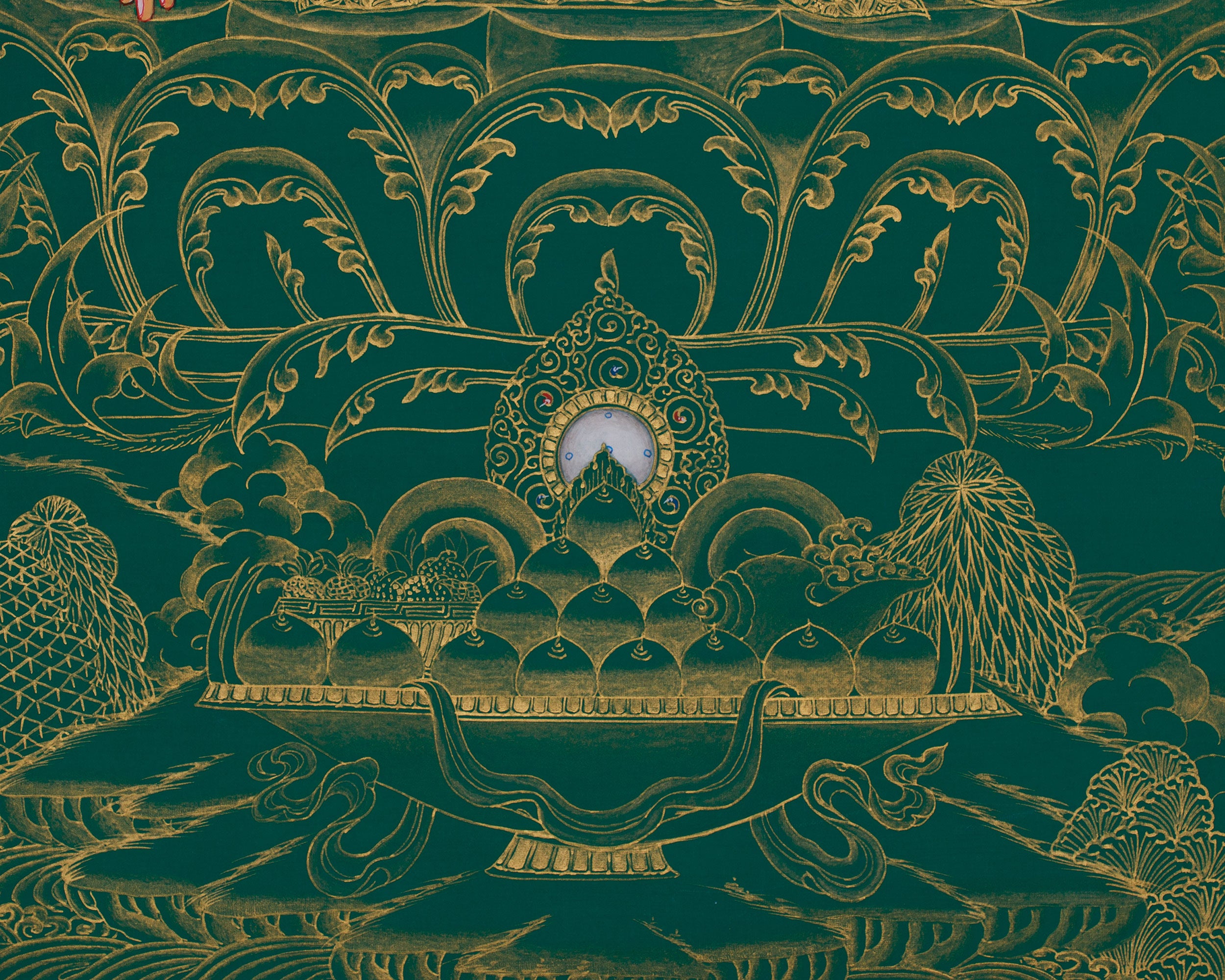 Traditional Shakyamuni Buddha Artwork | Sacred Thangka of Peace and Enlightenment