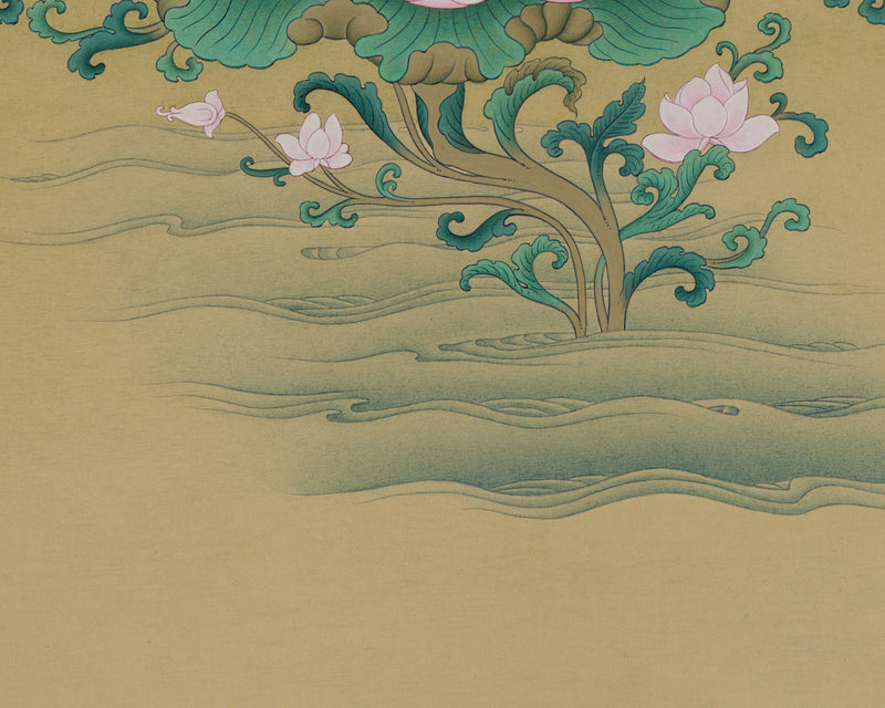 Goddess Dolma Karpo (White Tara) Thangka | Compassion, Healing, and Longevity