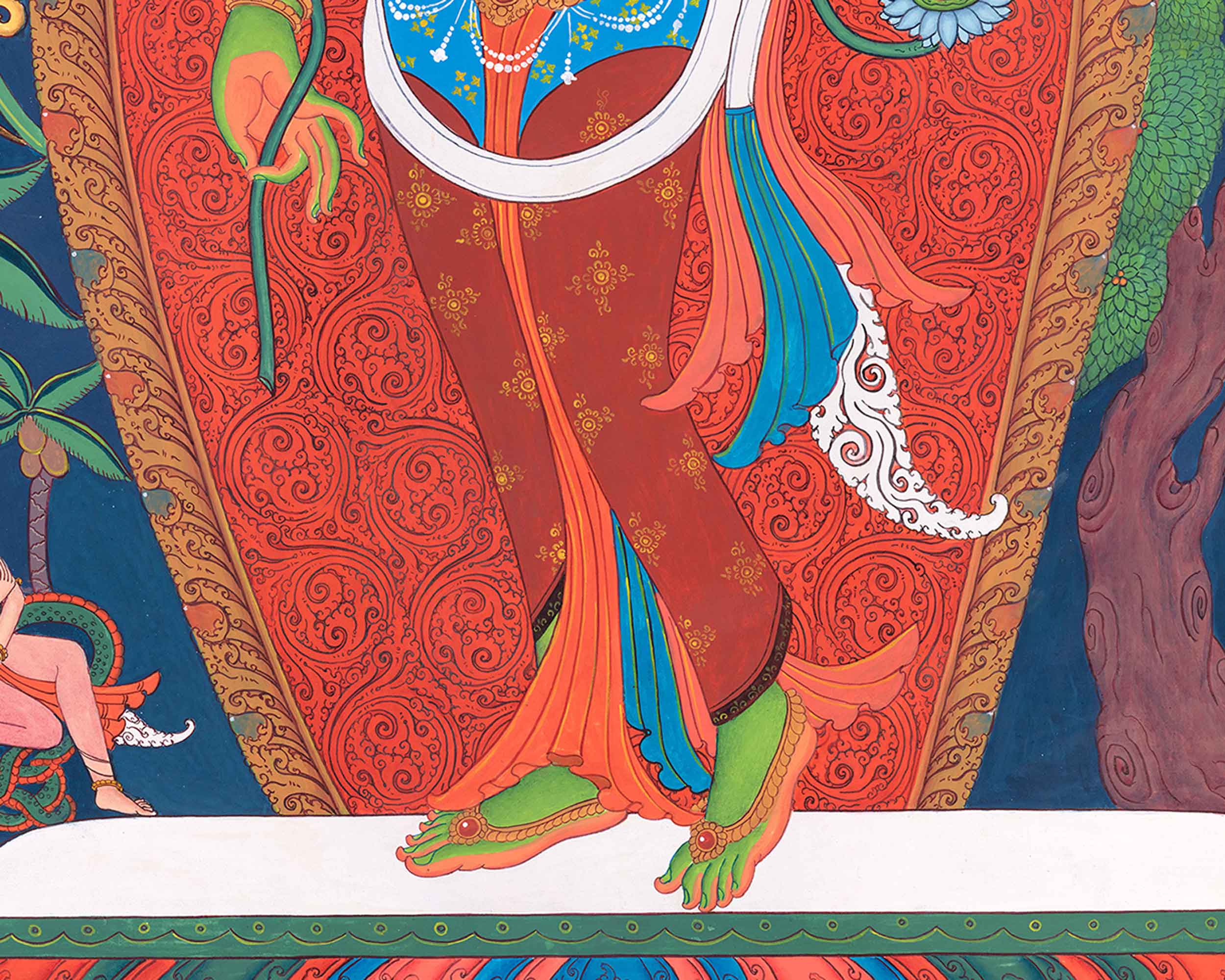 Traditional Arya Tara Thangka Painting | Mother Tara Goddess of Compassion