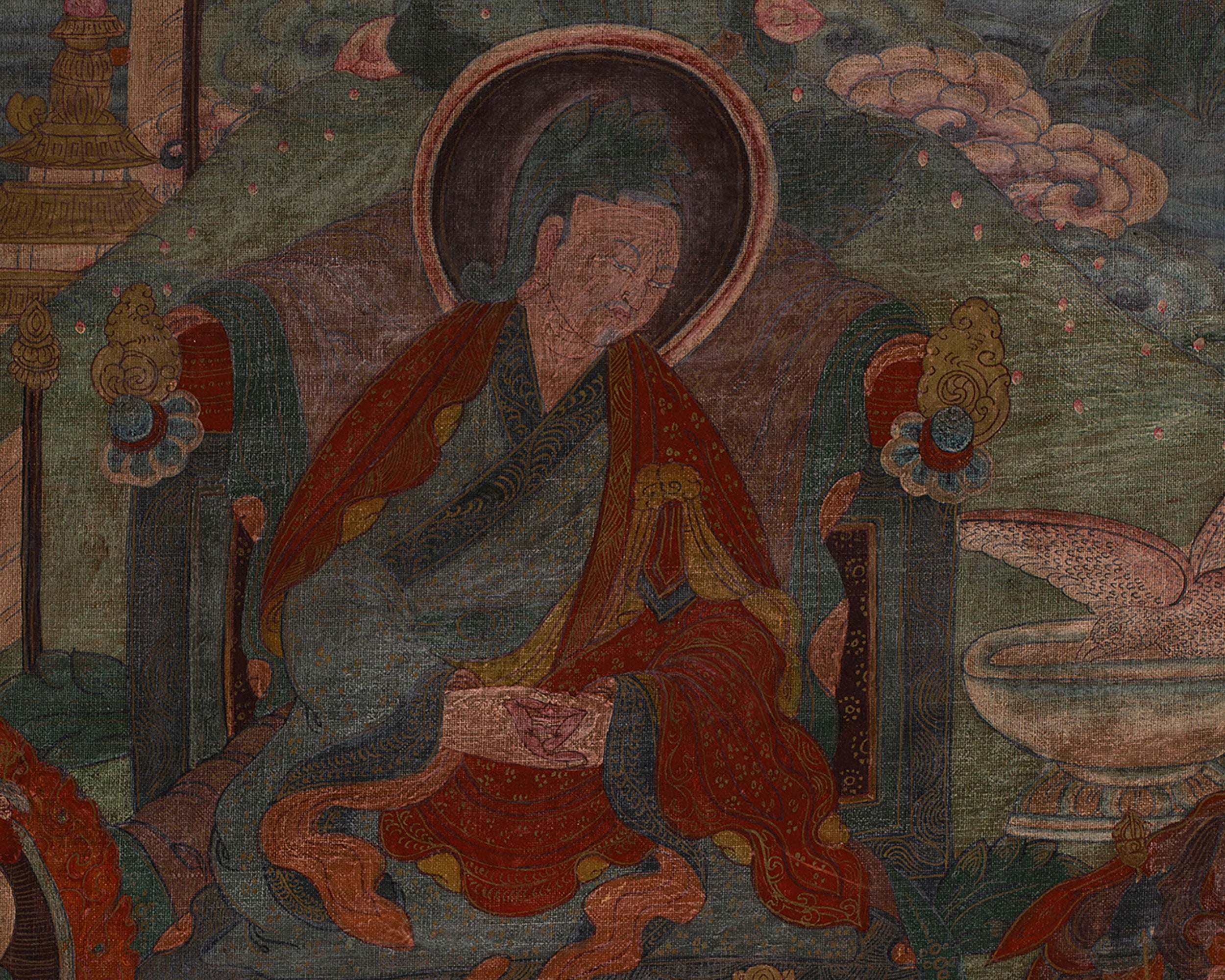 Historic Tibetan Buddhist Masters Artwork | Vintage Collectible