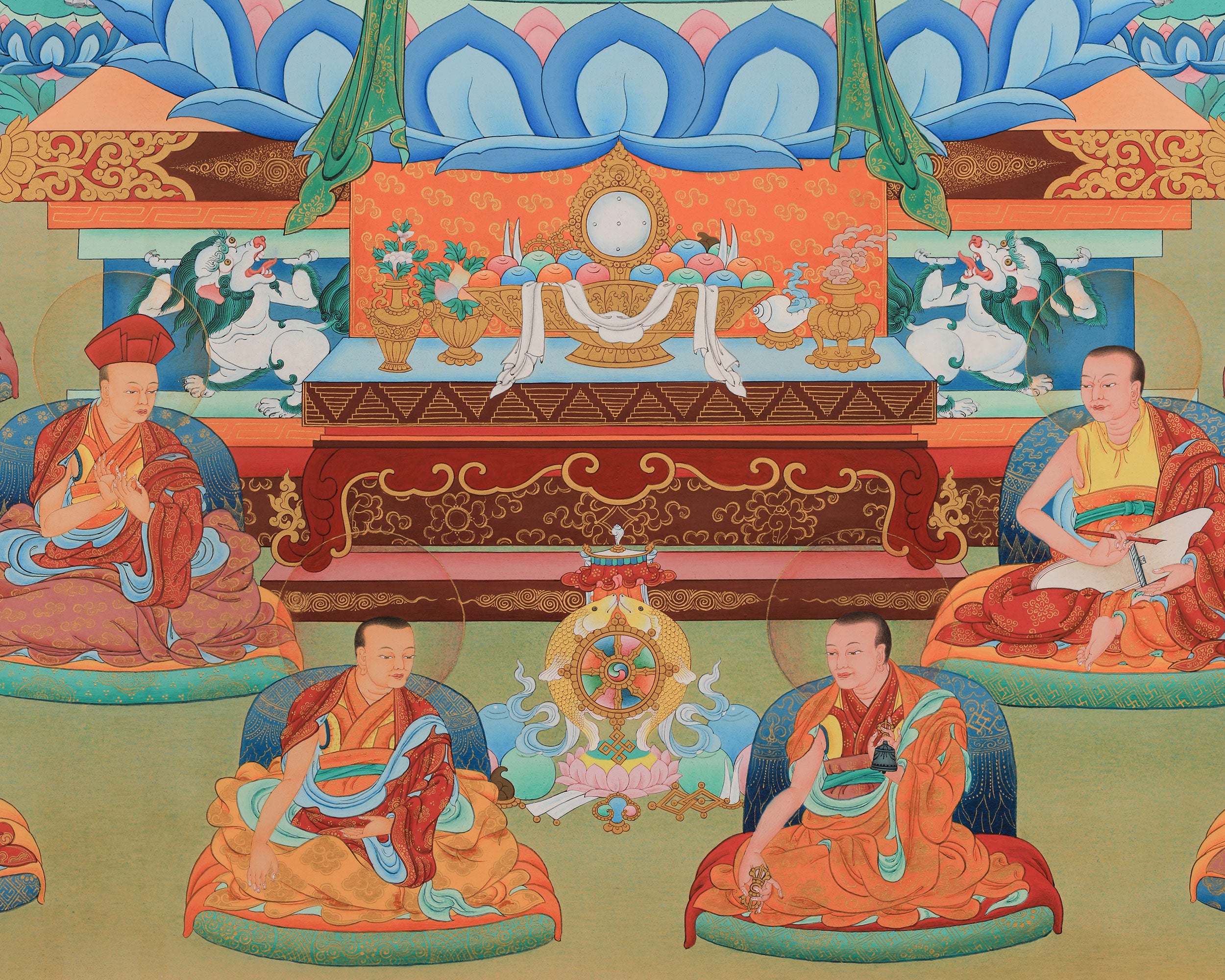 Vajradhara Buddha Thangka Print | Giclee Artwork of the Primordial Buddha