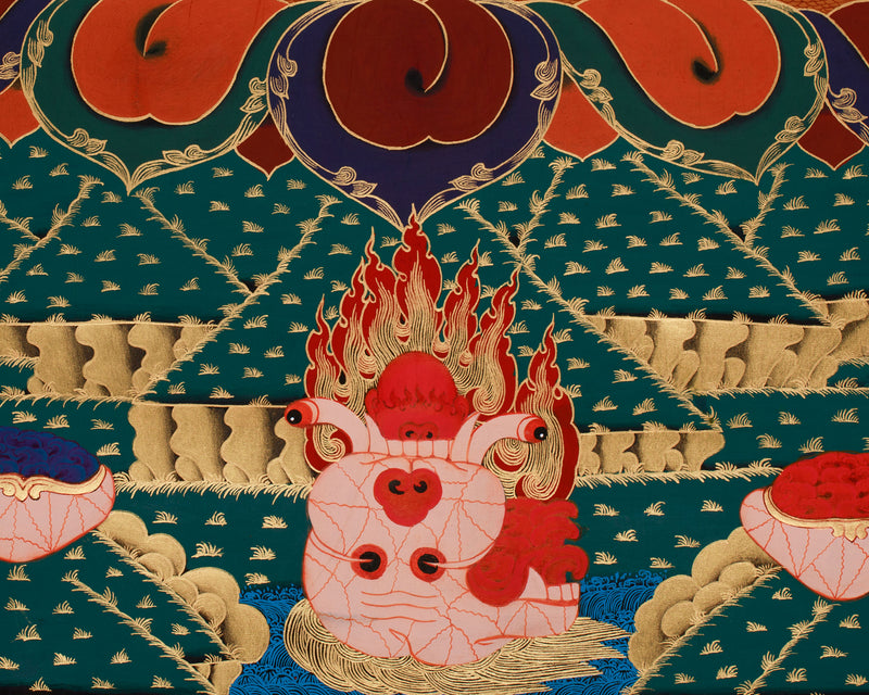 Vajrabhairava Yamantaka Thangka | The Wrathful Conqueror of Death