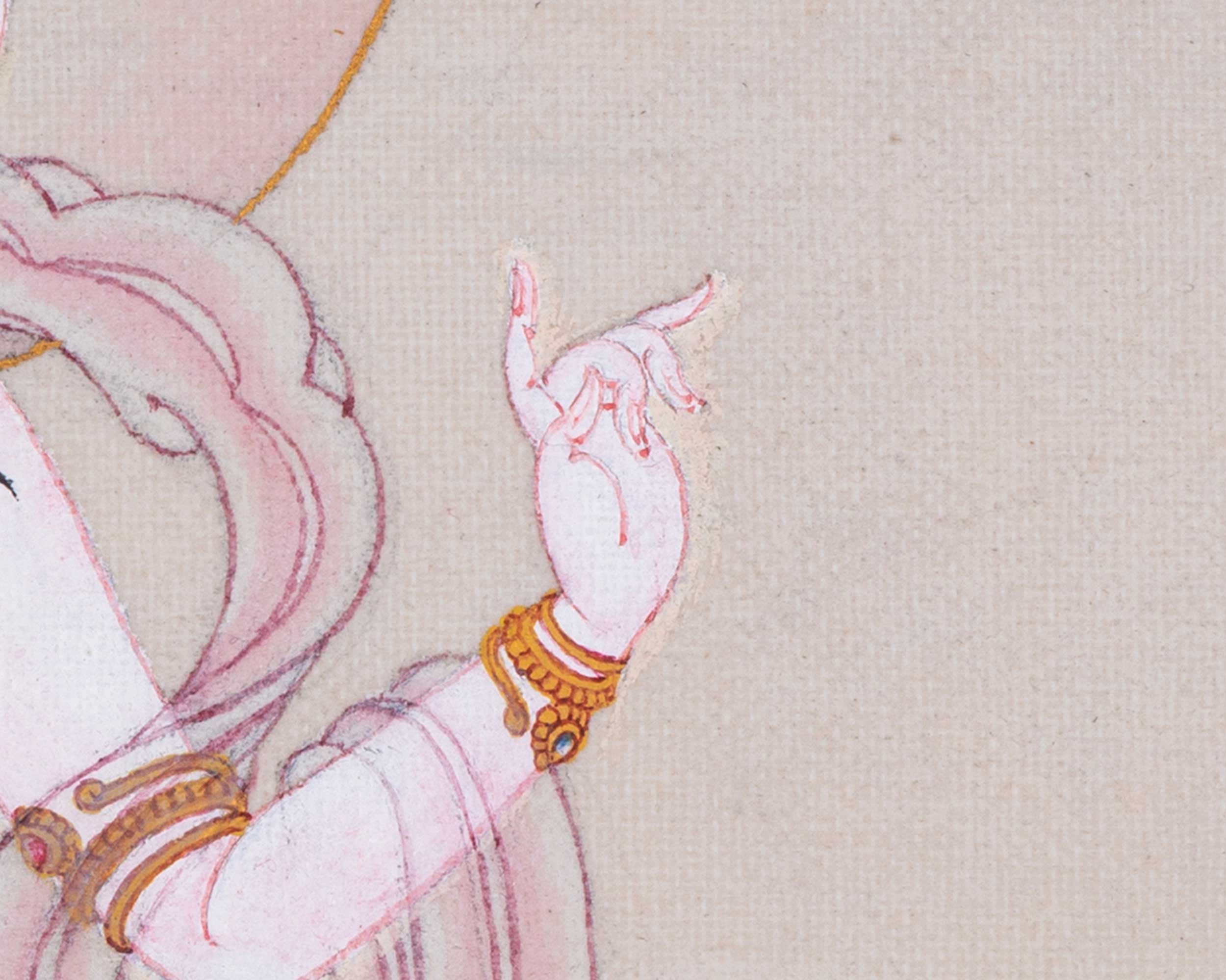Small Sukhasiddhi Thangka | Buddhist Hand Painted Art | Religious Gift Ideas