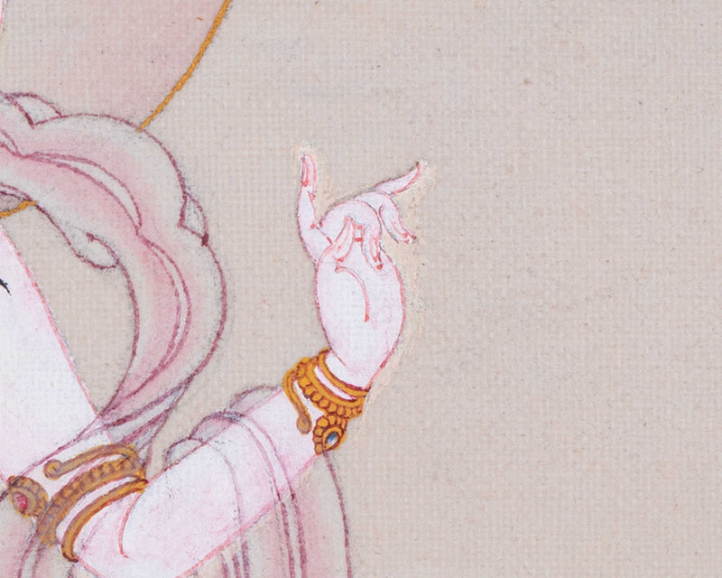 Small Sukhasiddhi Thangka | Buddhist Hand Painted Art | Religious Gift Ideas
