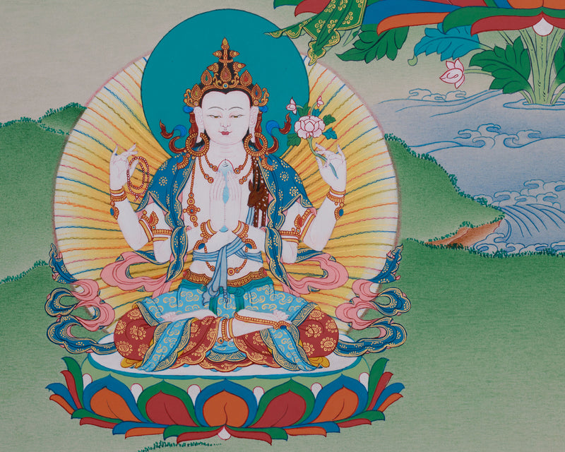 The Great Three Bodhisattvas | Manjushri, Avalokiteshvara & Vajrapani